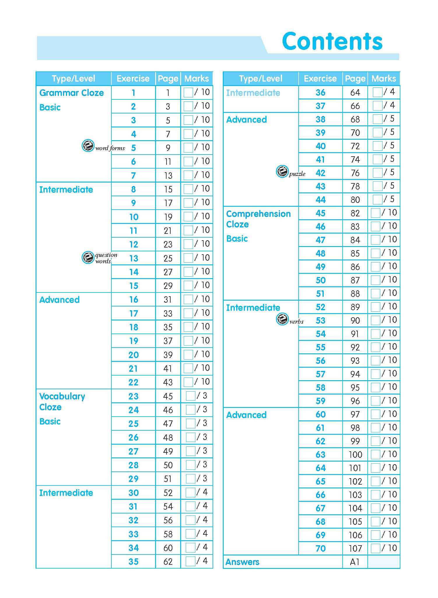 Conquer ENGLISH CLOZE Workbook 3
