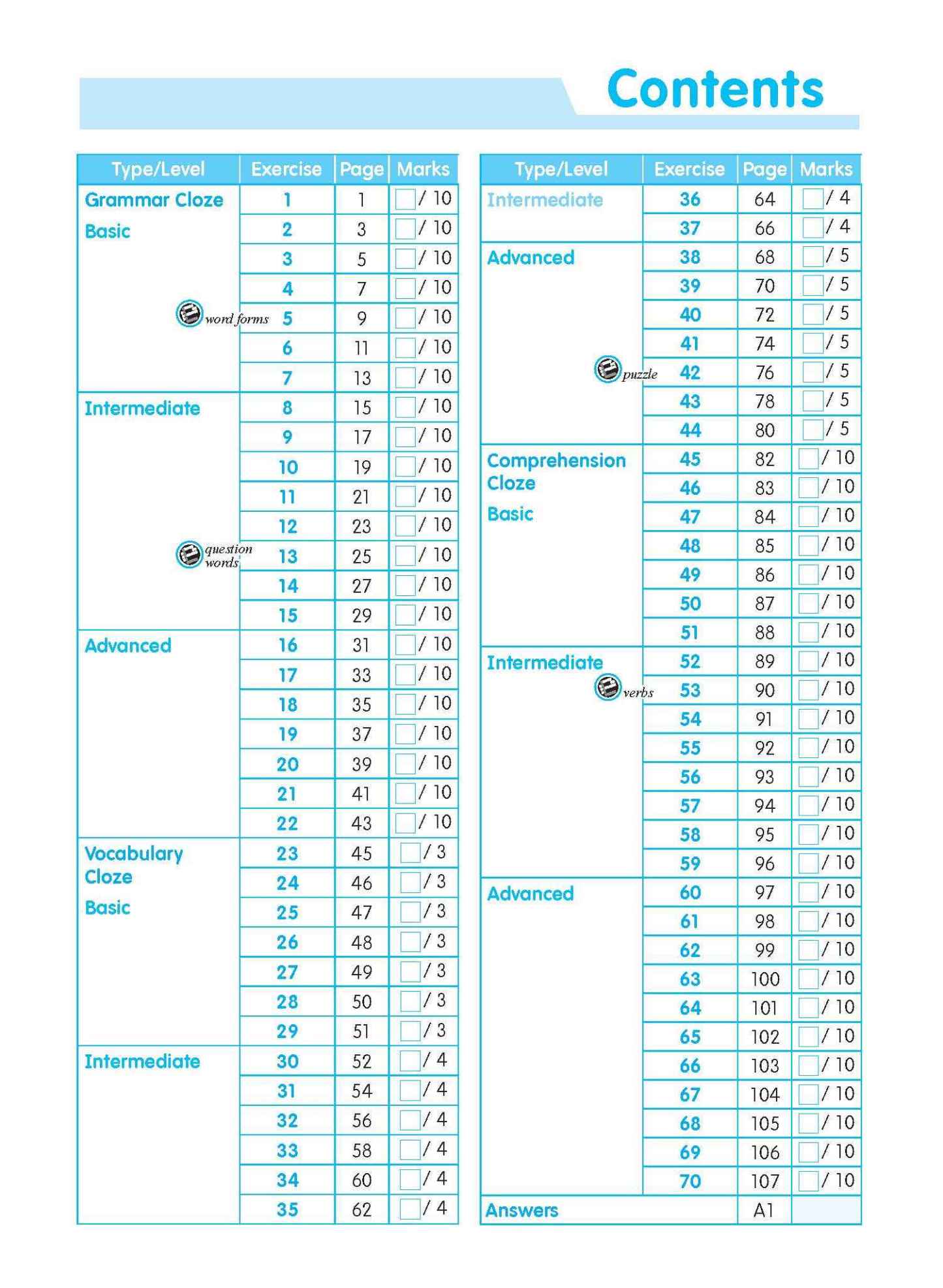 Conquer ENGLISH CLOZE Workbook 3