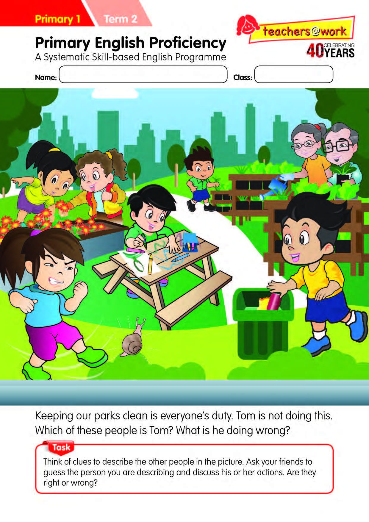 Primary English Proficiency Level 1