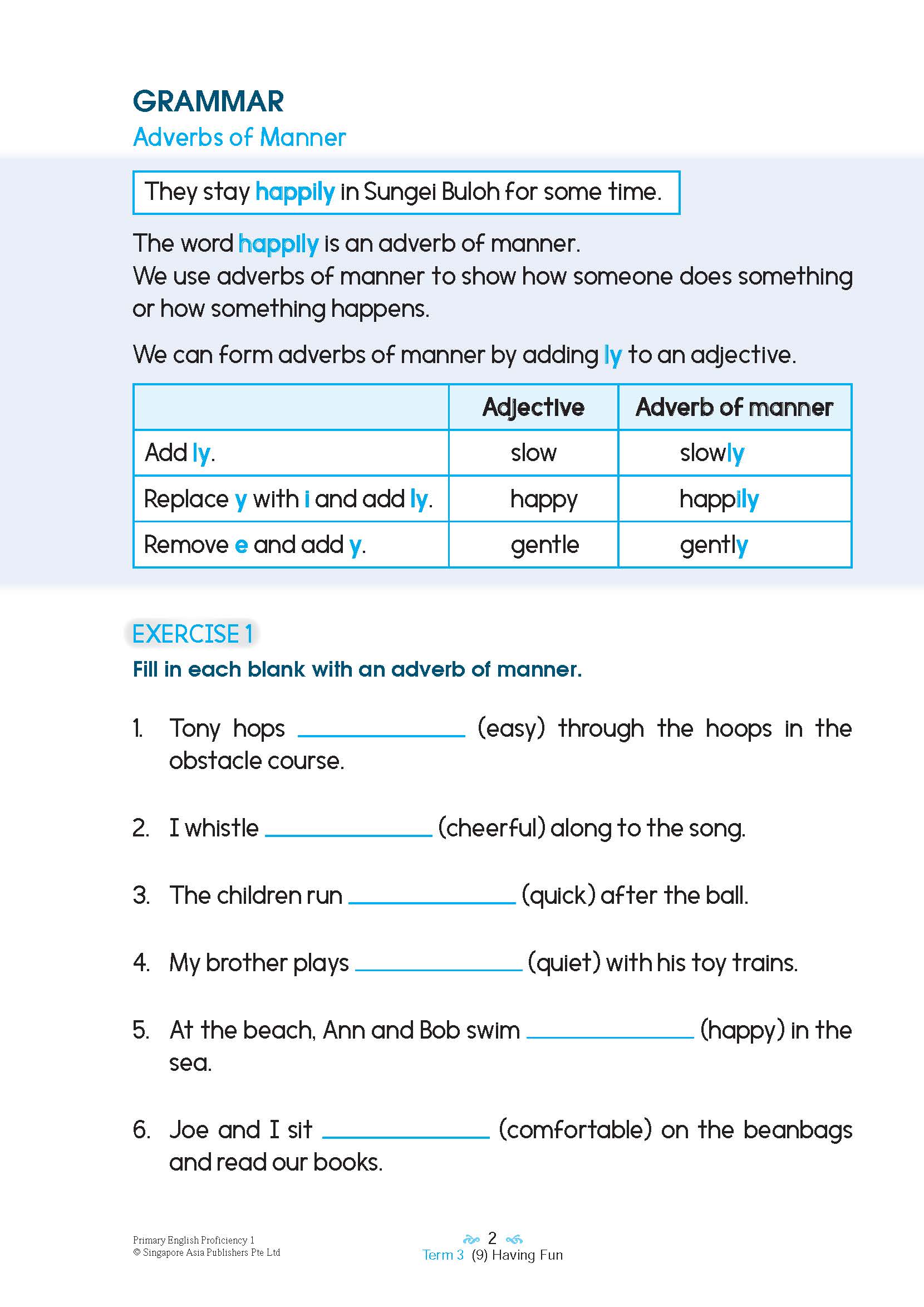 Primary English Proficiency Level 1