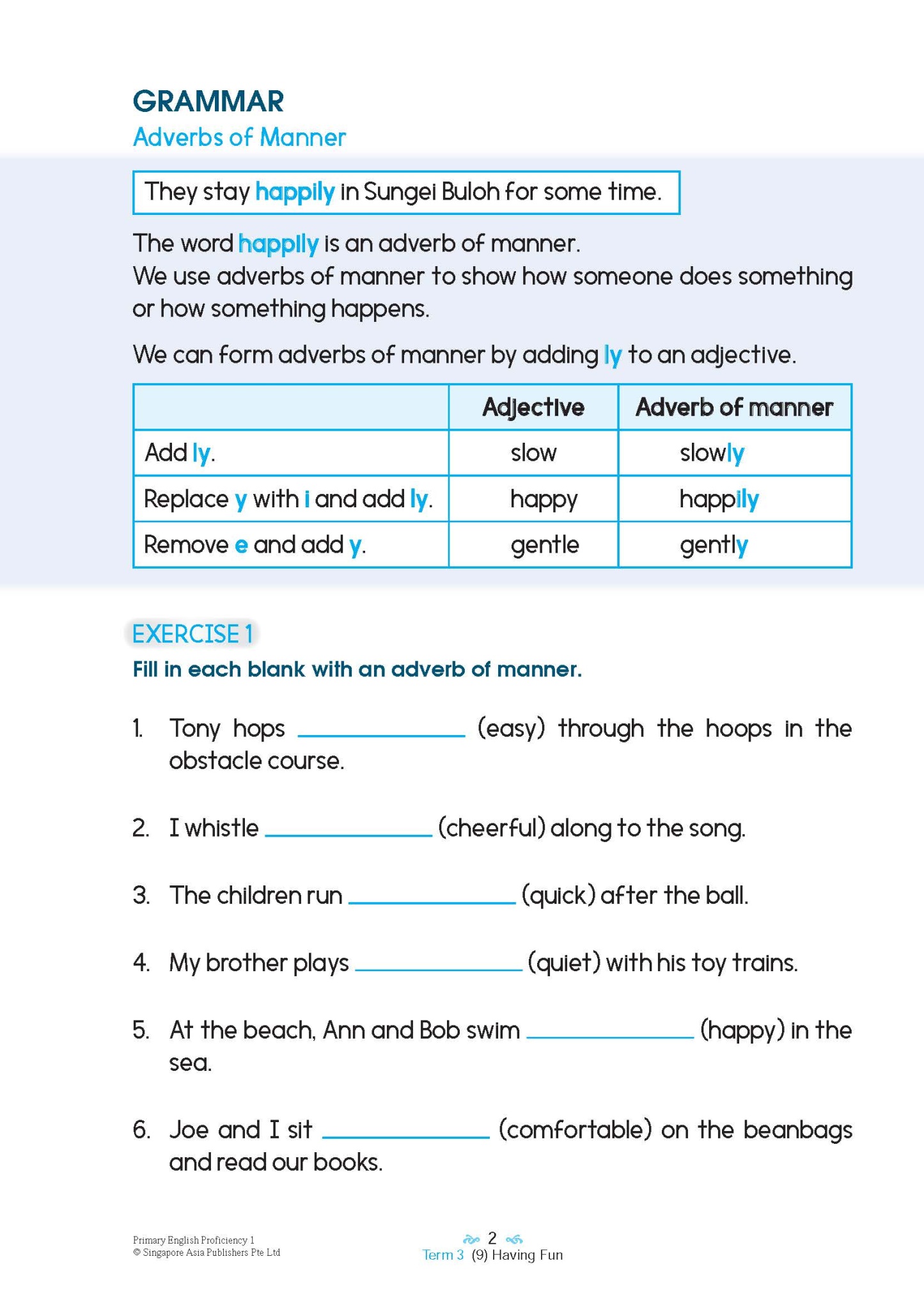 Primary English Proficiency Level 1