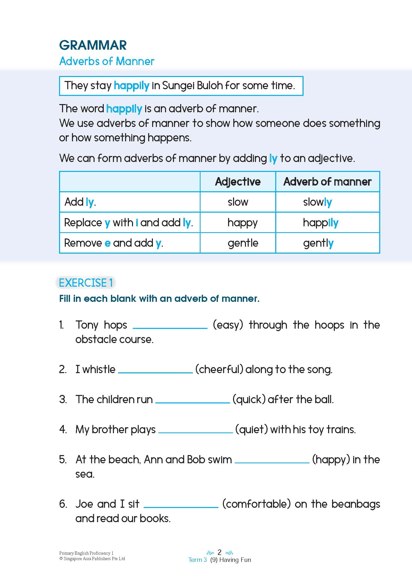 Primary English Proficiency Level 1