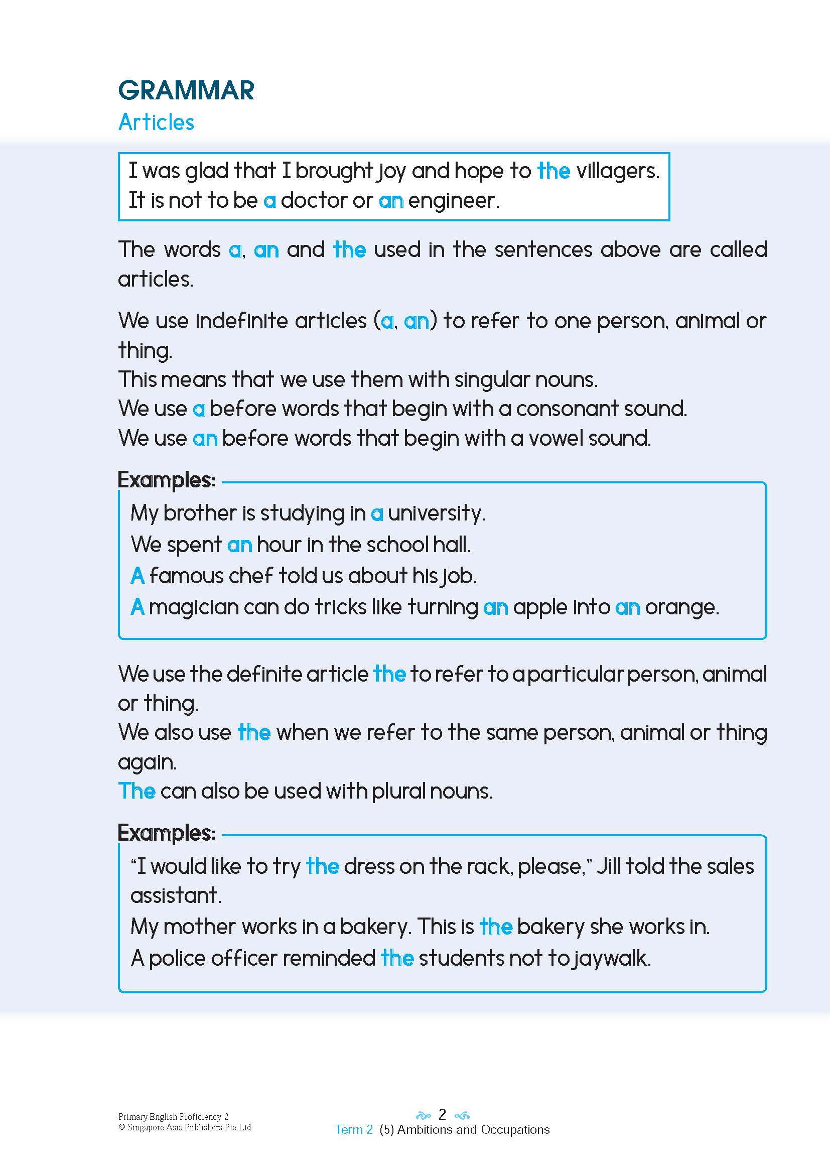 Primary English Proficiency Level 2