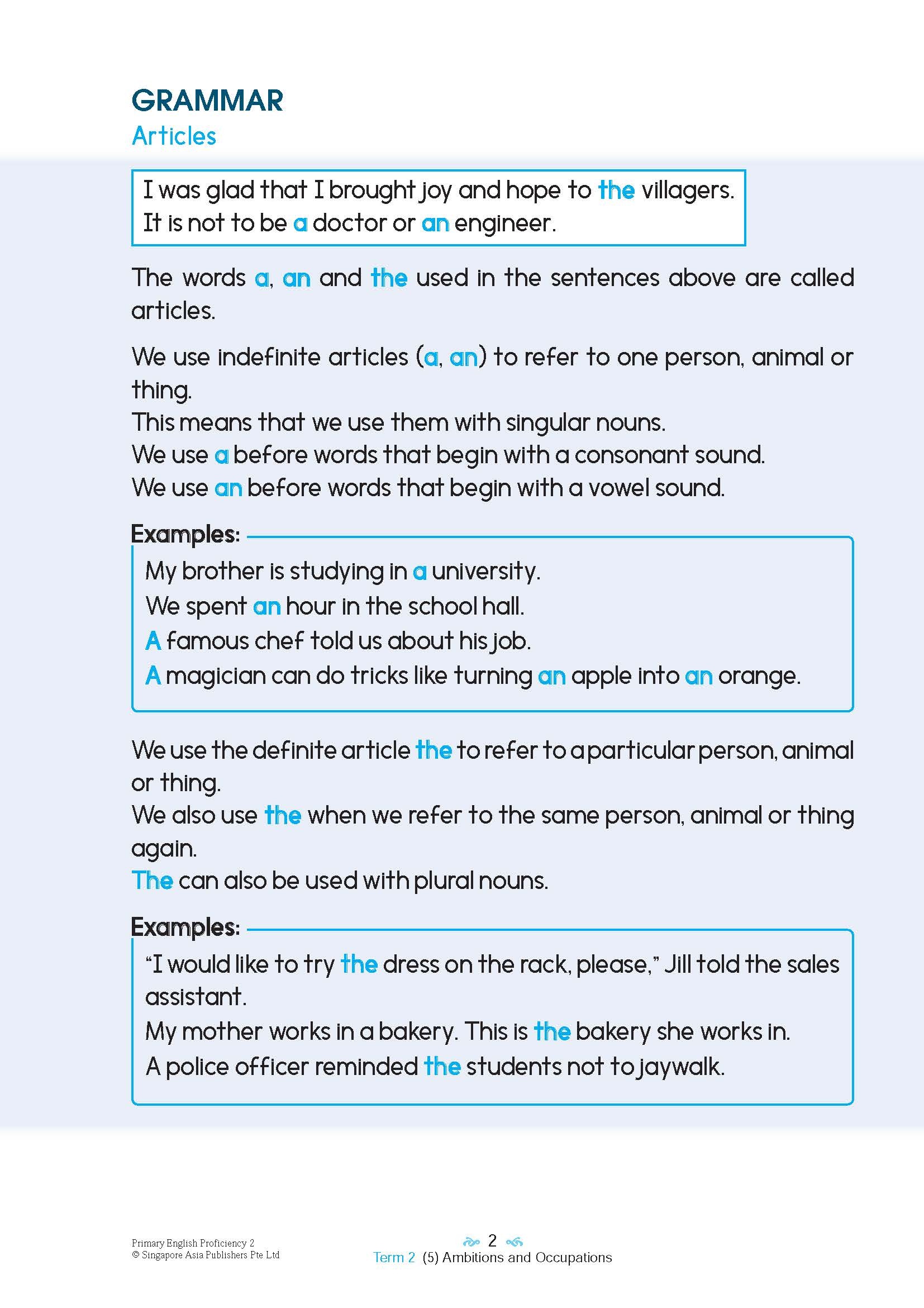 Primary English Proficiency Level 2
