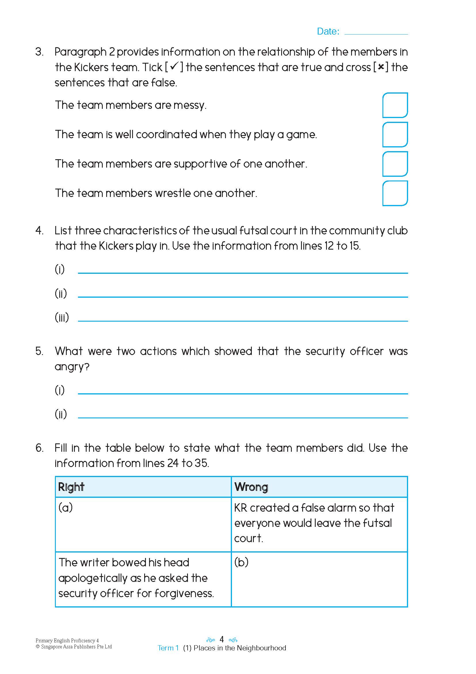 Primary English Proficiency Level 4