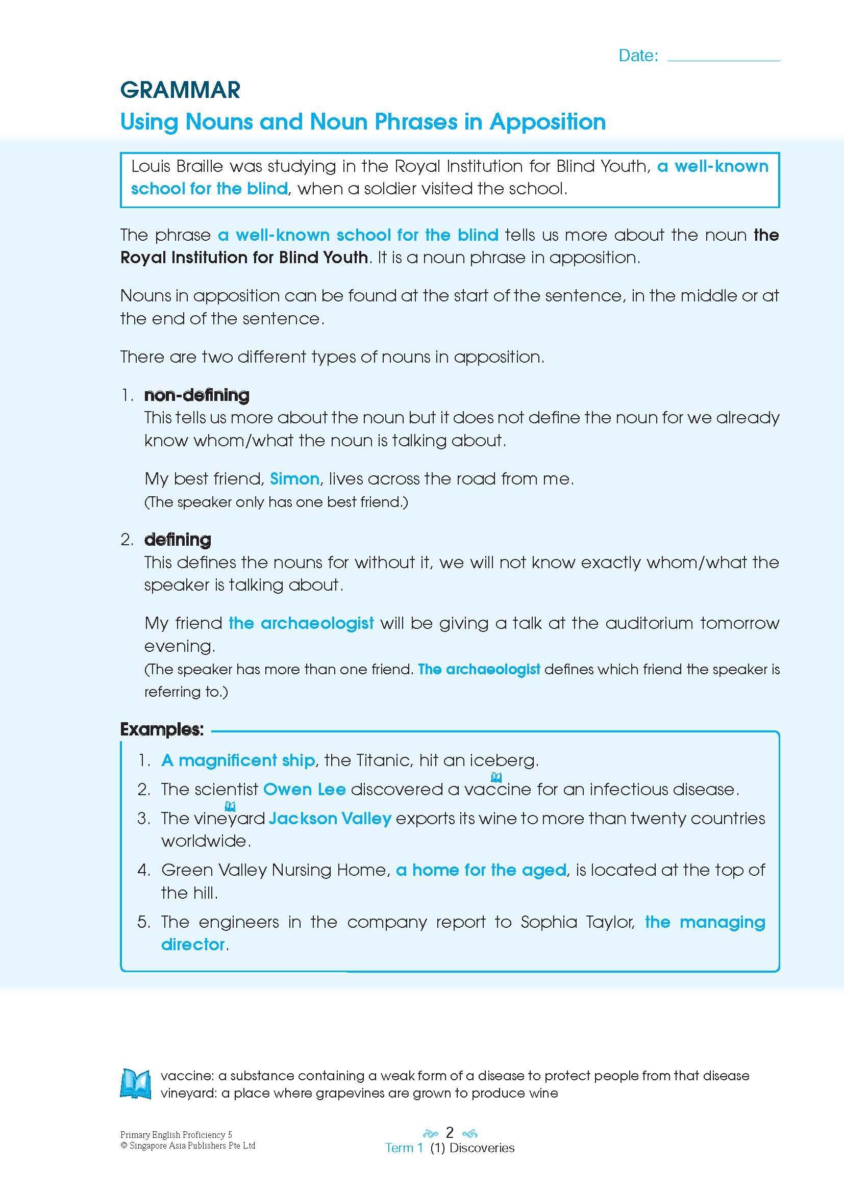 Primary English Proficiency Level 5