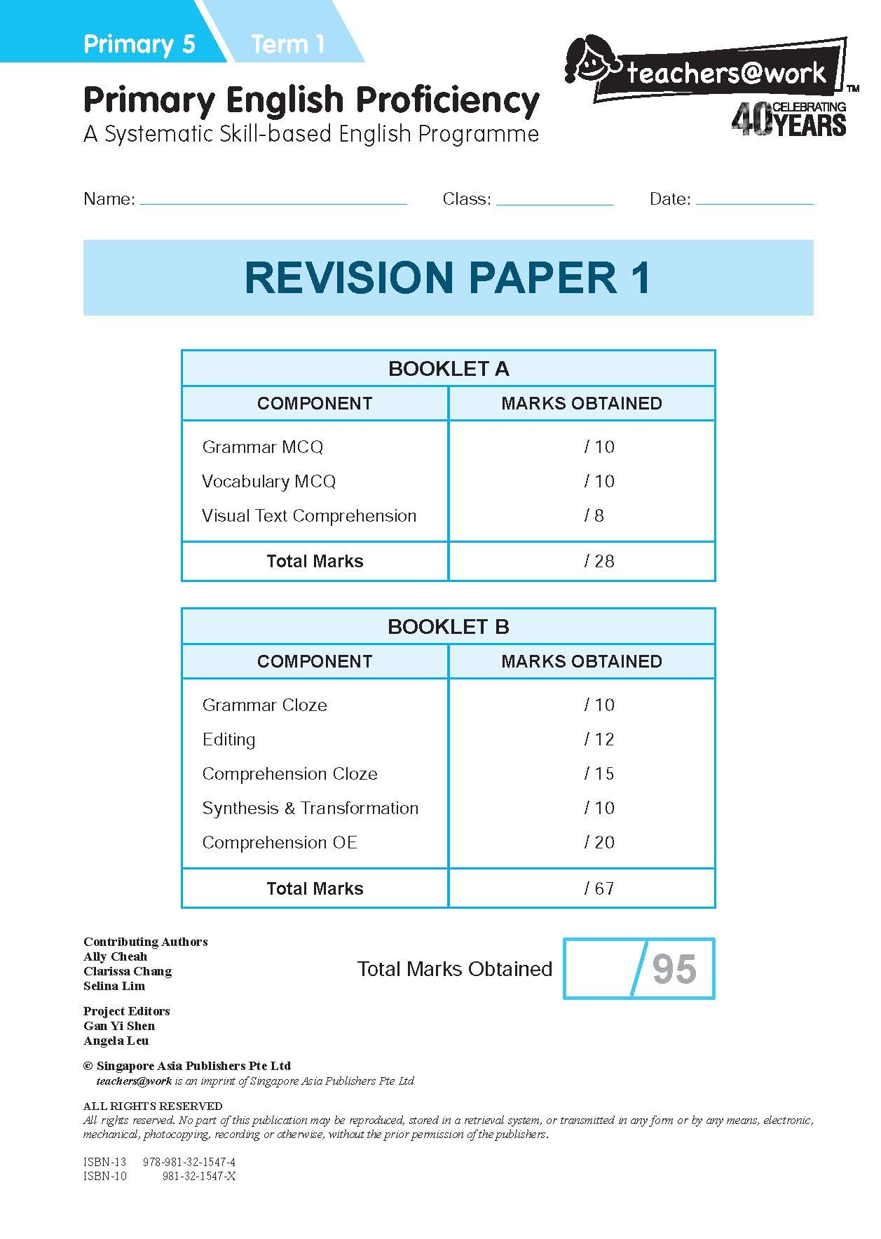 Primary English Proficiency Level 5