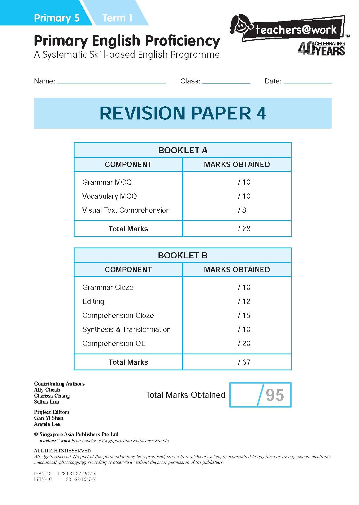 Primary English Proficiency Level 5