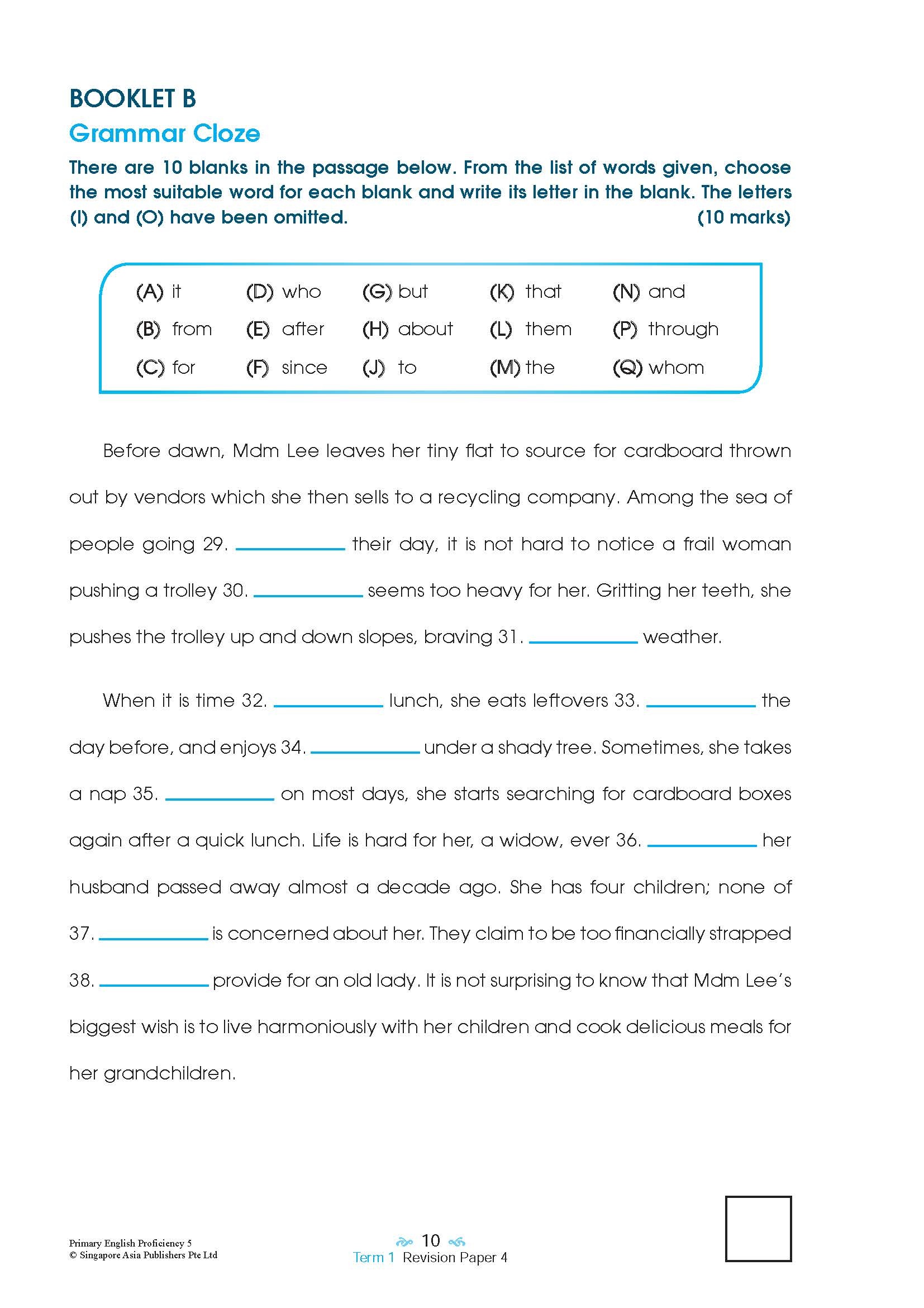 Primary English Proficiency Level 5