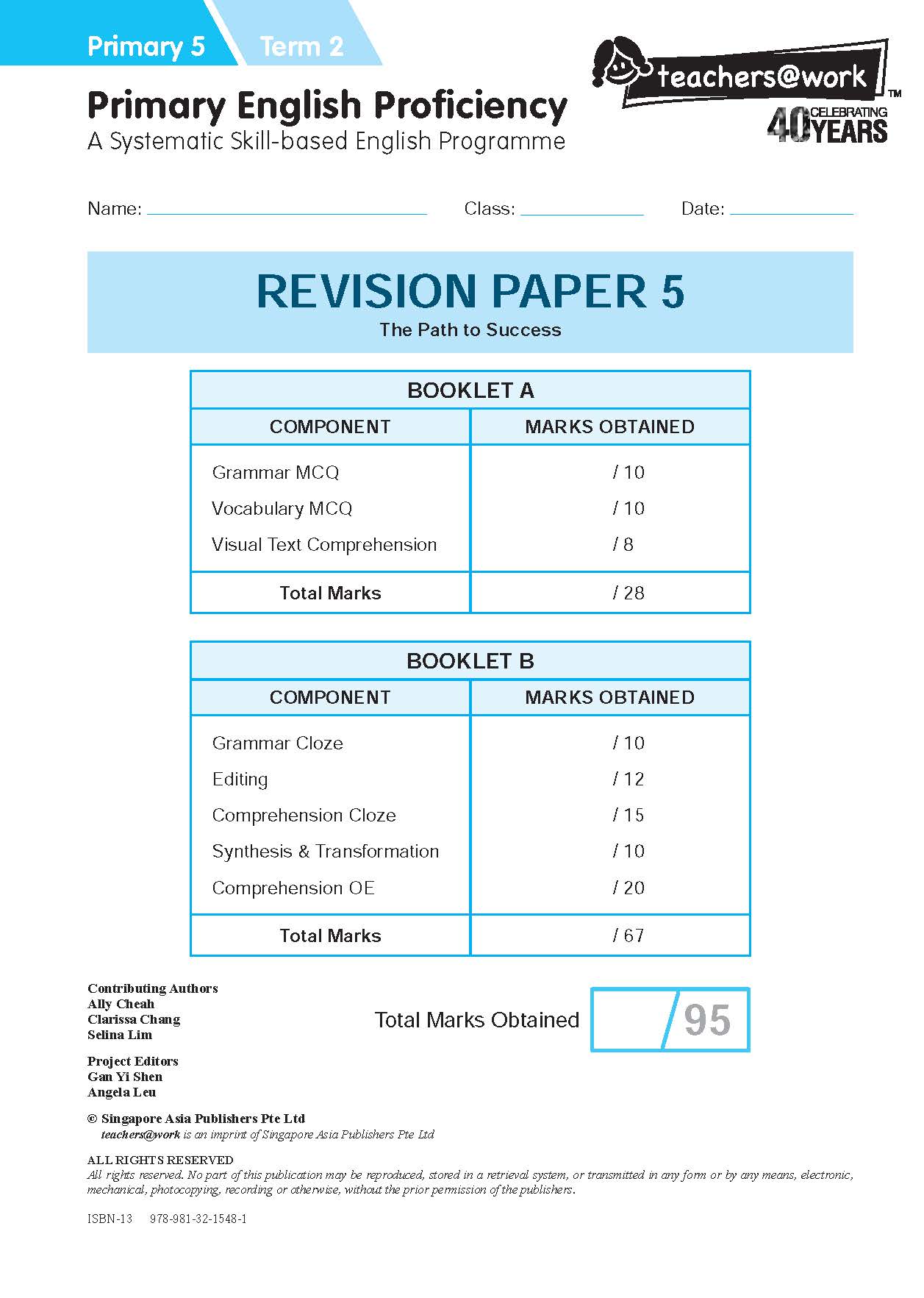 Primary English Proficiency Level 5