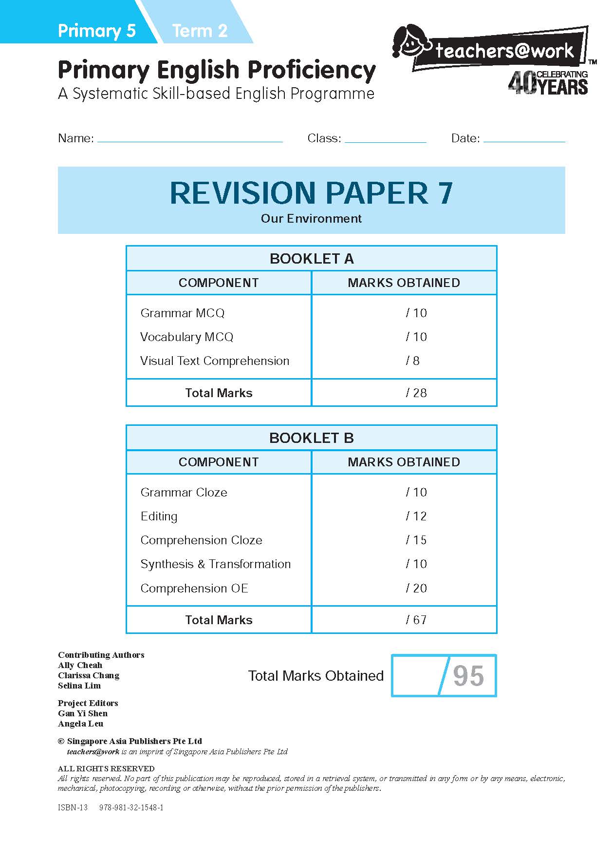 Primary English Proficiency Level 5