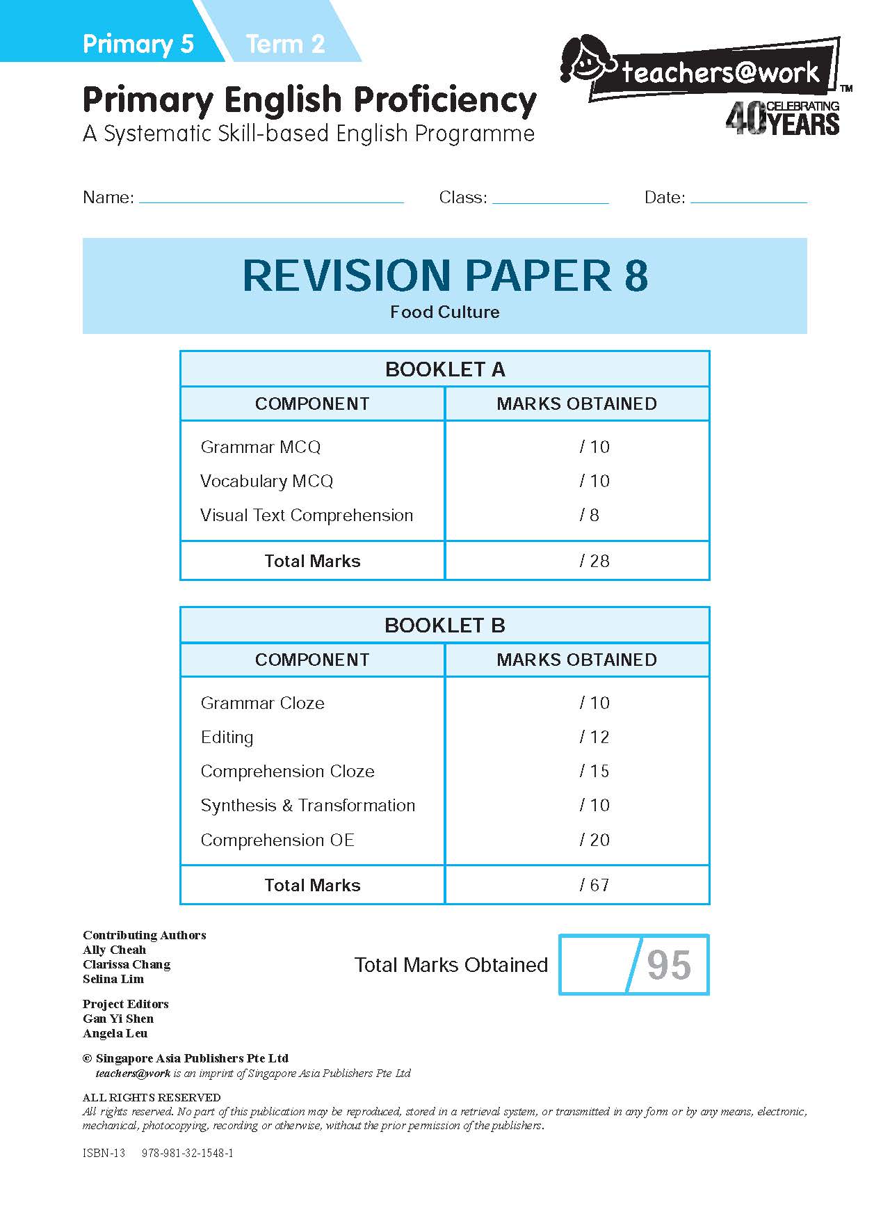 Primary English Proficiency Level 5