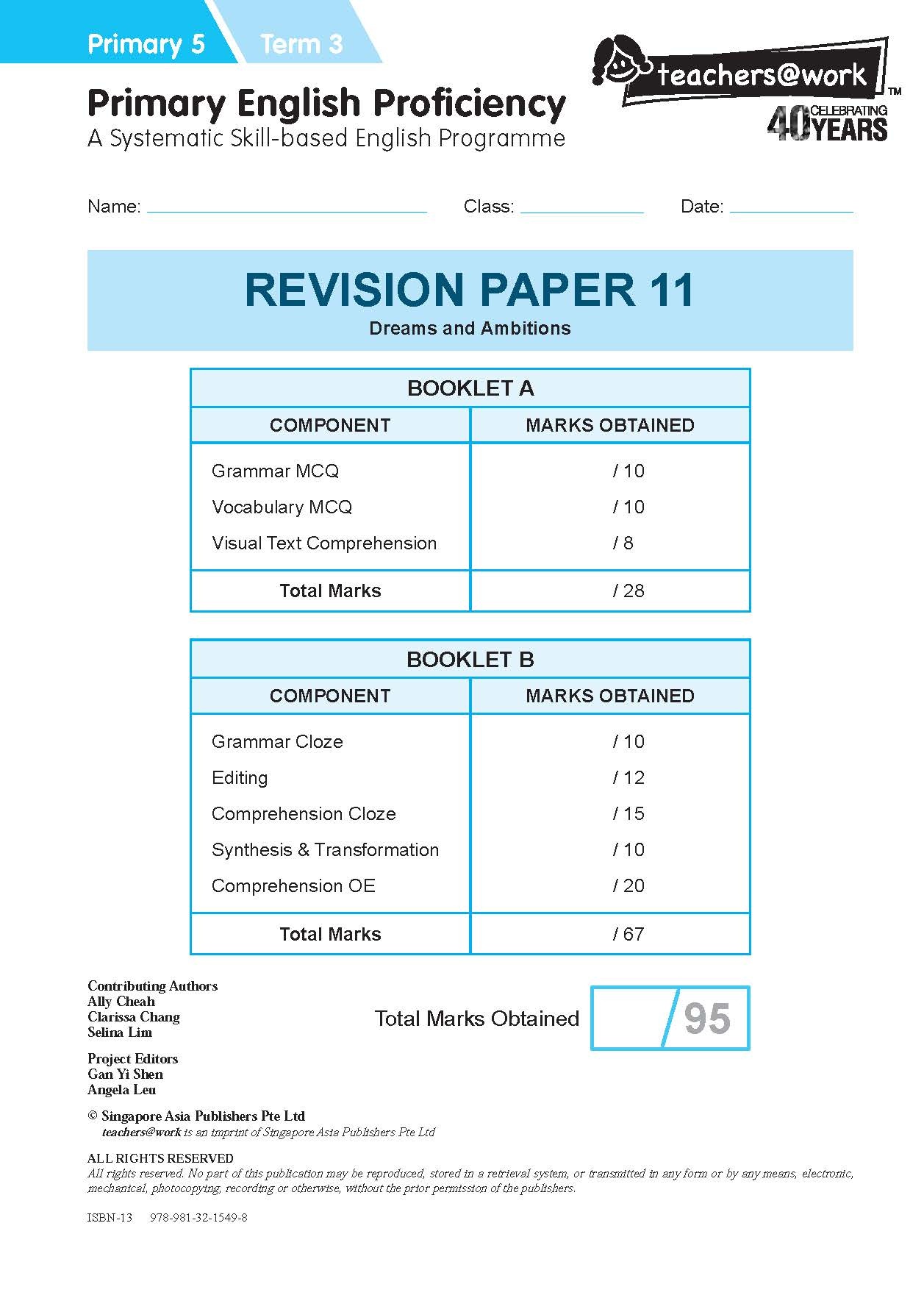 Primary English Proficiency Level 5