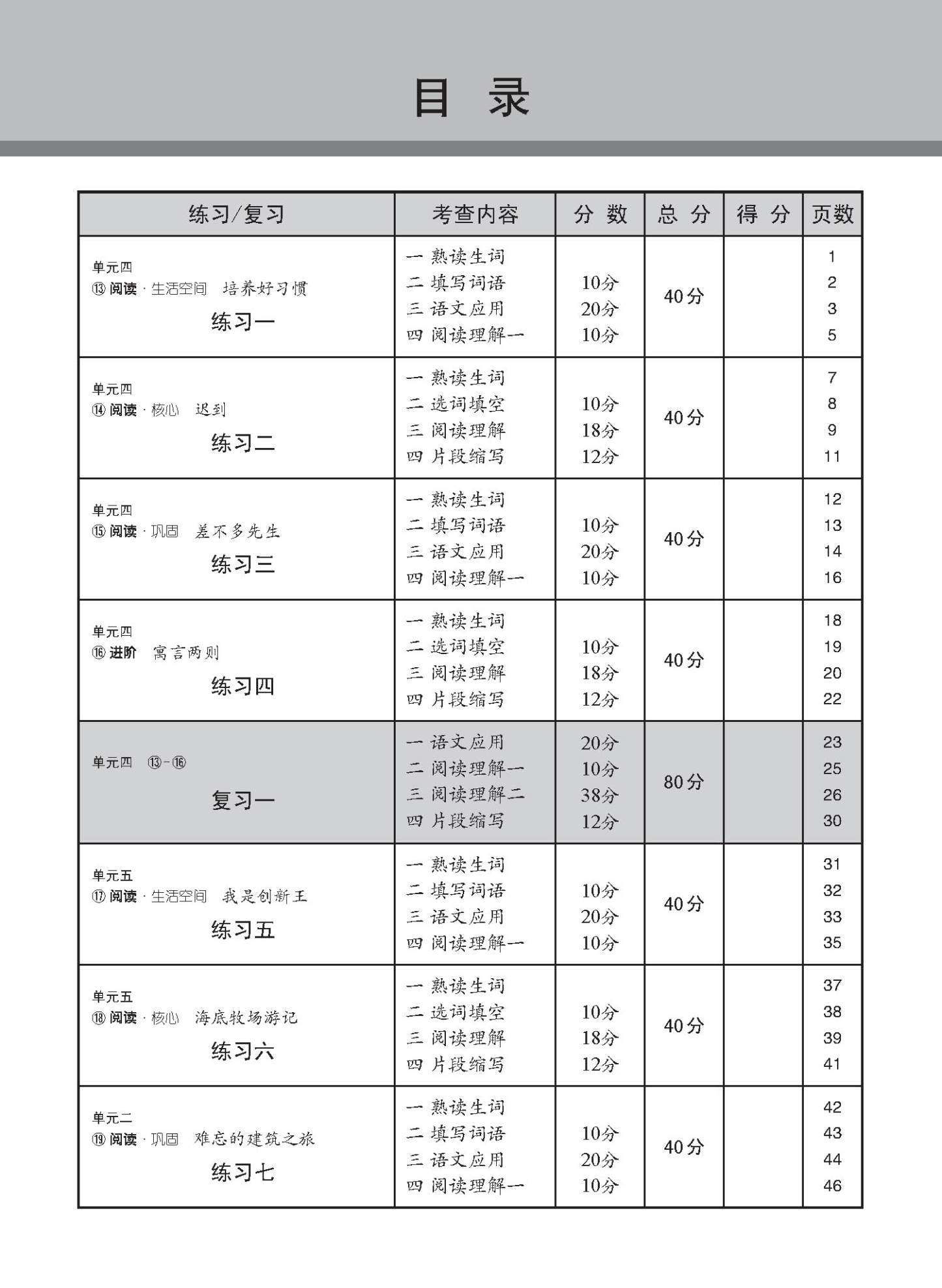 中学一年级高级华文 每课必练 (一下) / Topical Lesson Practice For Secondary 1B Higher Chinese
