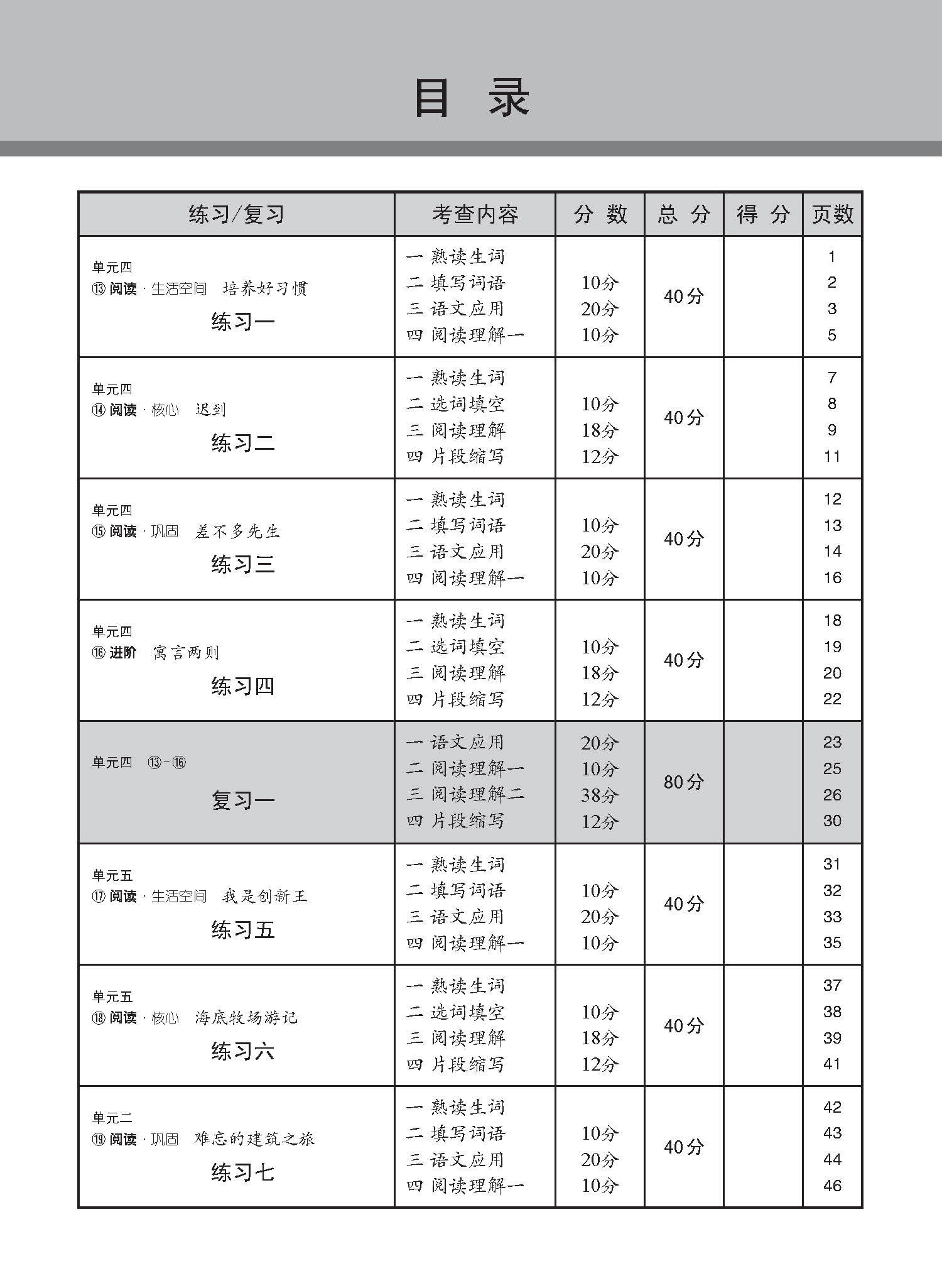中学一年级高级华文 每课必练 (一下) / Topical Lesson Practice For Secondary 1B Higher Chinese