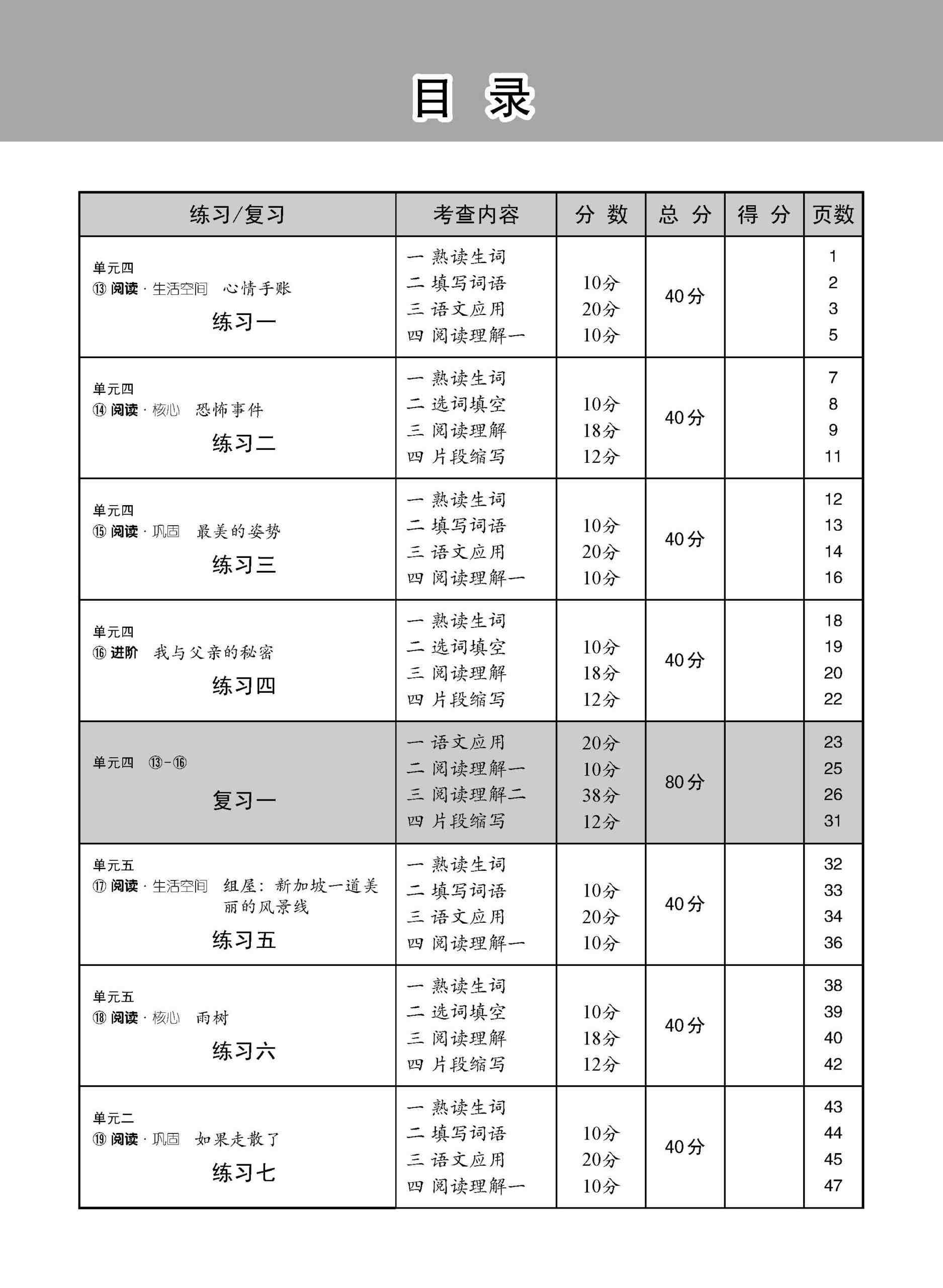 中学二年级 高级华文 每课必练 (二下) / Topical Lesson Practice For Secondary 2B [Higher Chinese]