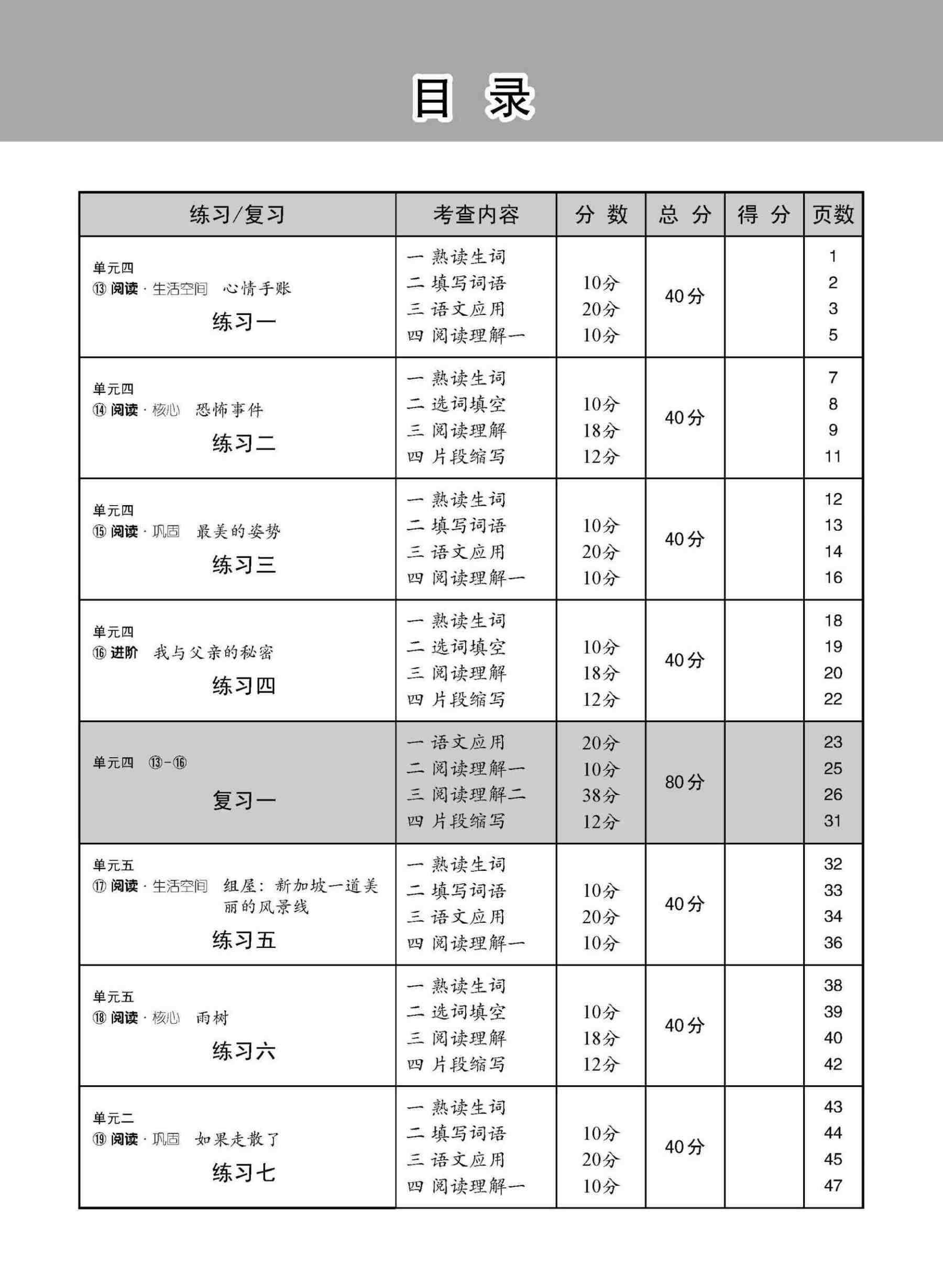 中学二年级 高级华文 每课必练 (二下) / Topical Lesson Practice For Secondary 2B [Higher Chinese]