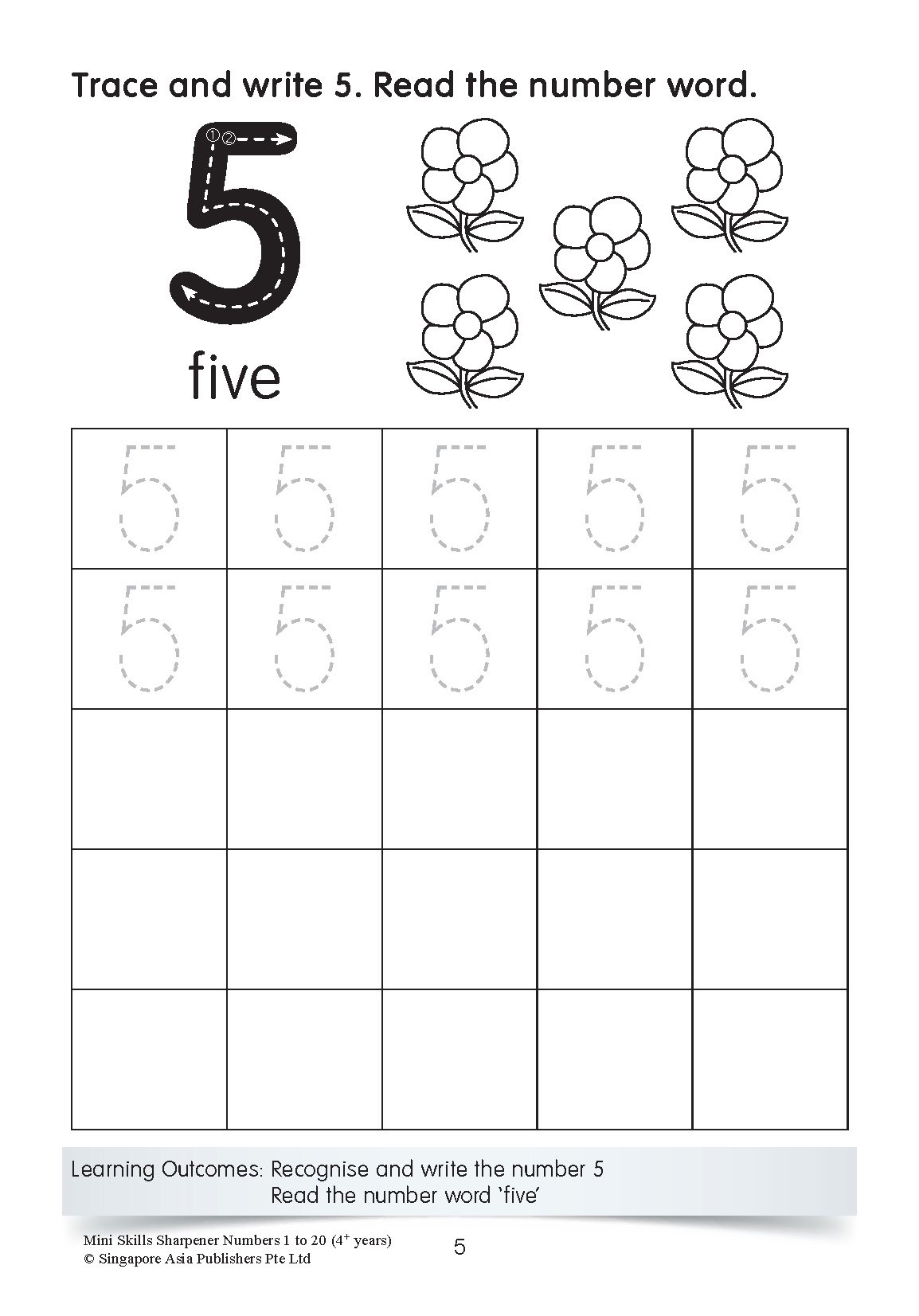Mini Skills Sharpener NUMBERS 1 TO 20 (4+ Years)