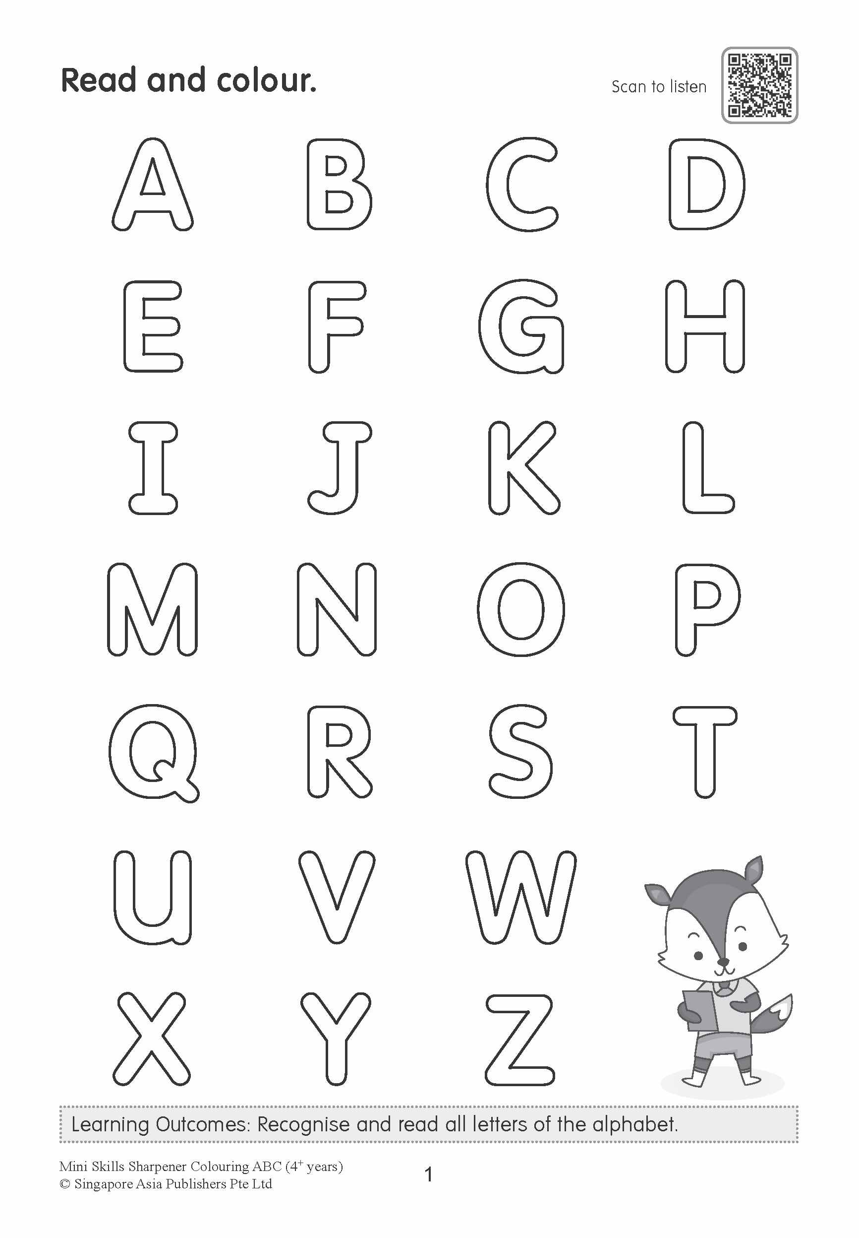 Mini Skills Sharpener COLOURING ABC (4+ Years)