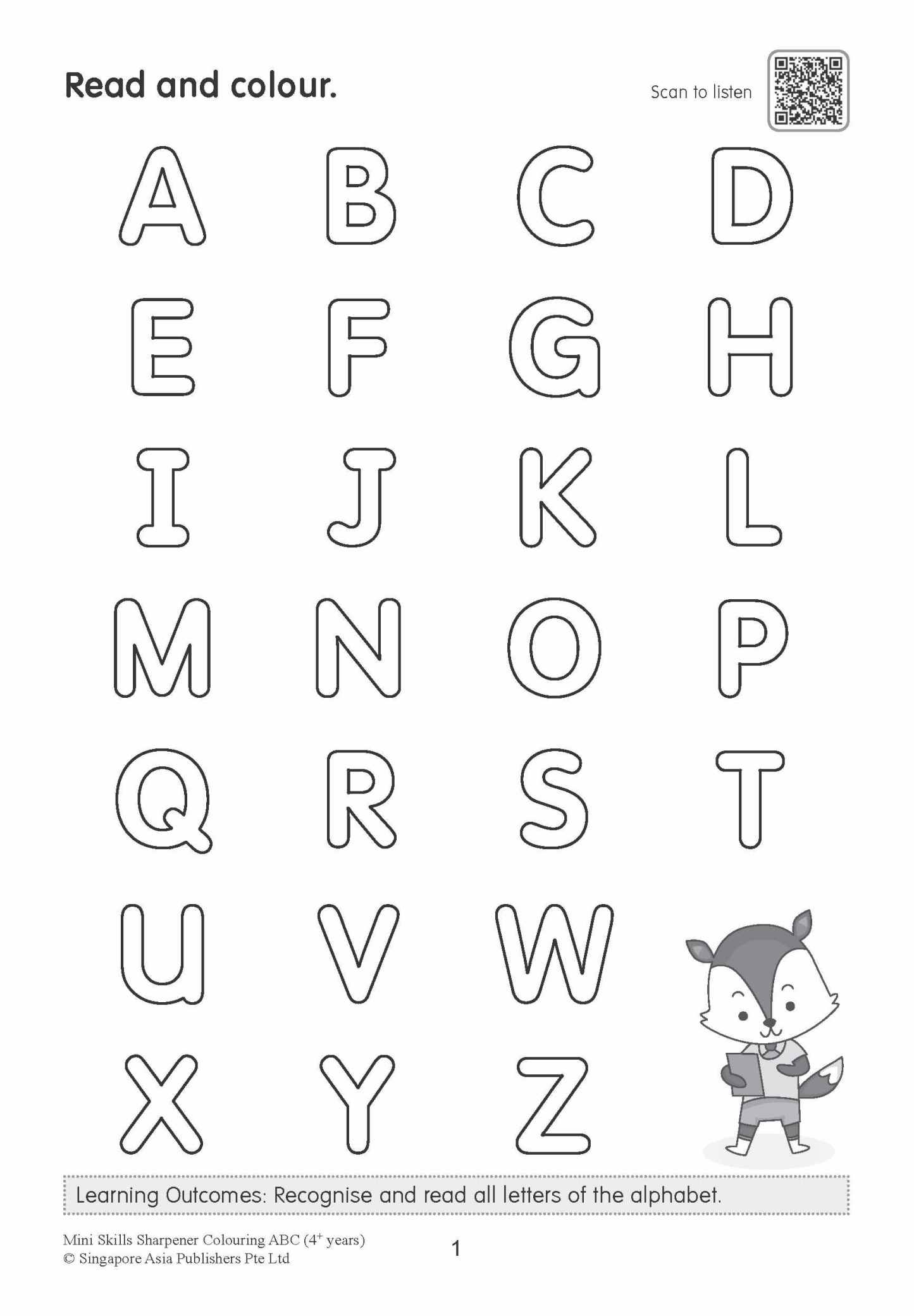 Mini Skills Sharpener COLOURING ABC (4+ Years)