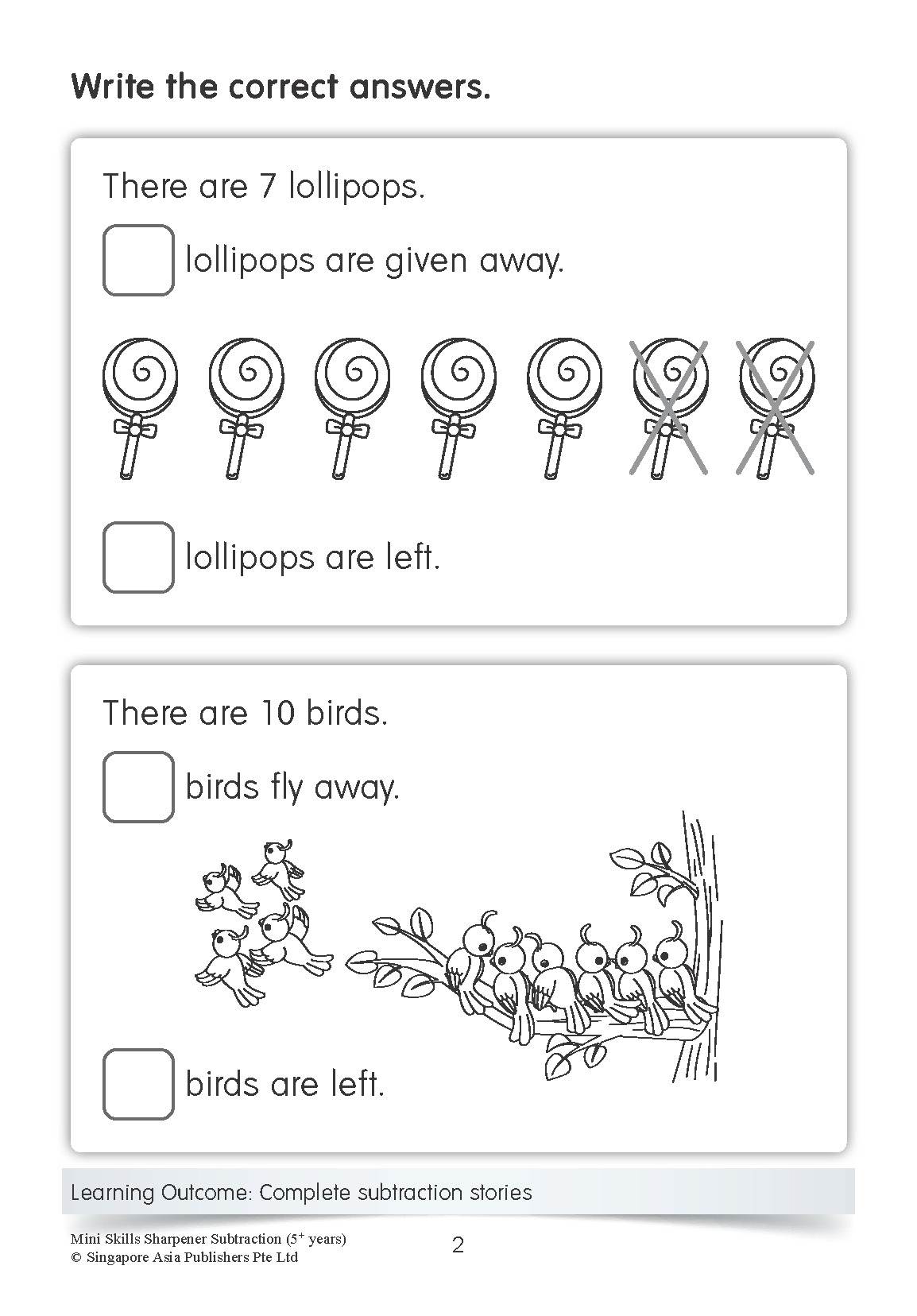 Mini Skills Sharpener SUBTRACTION (5+ Years)