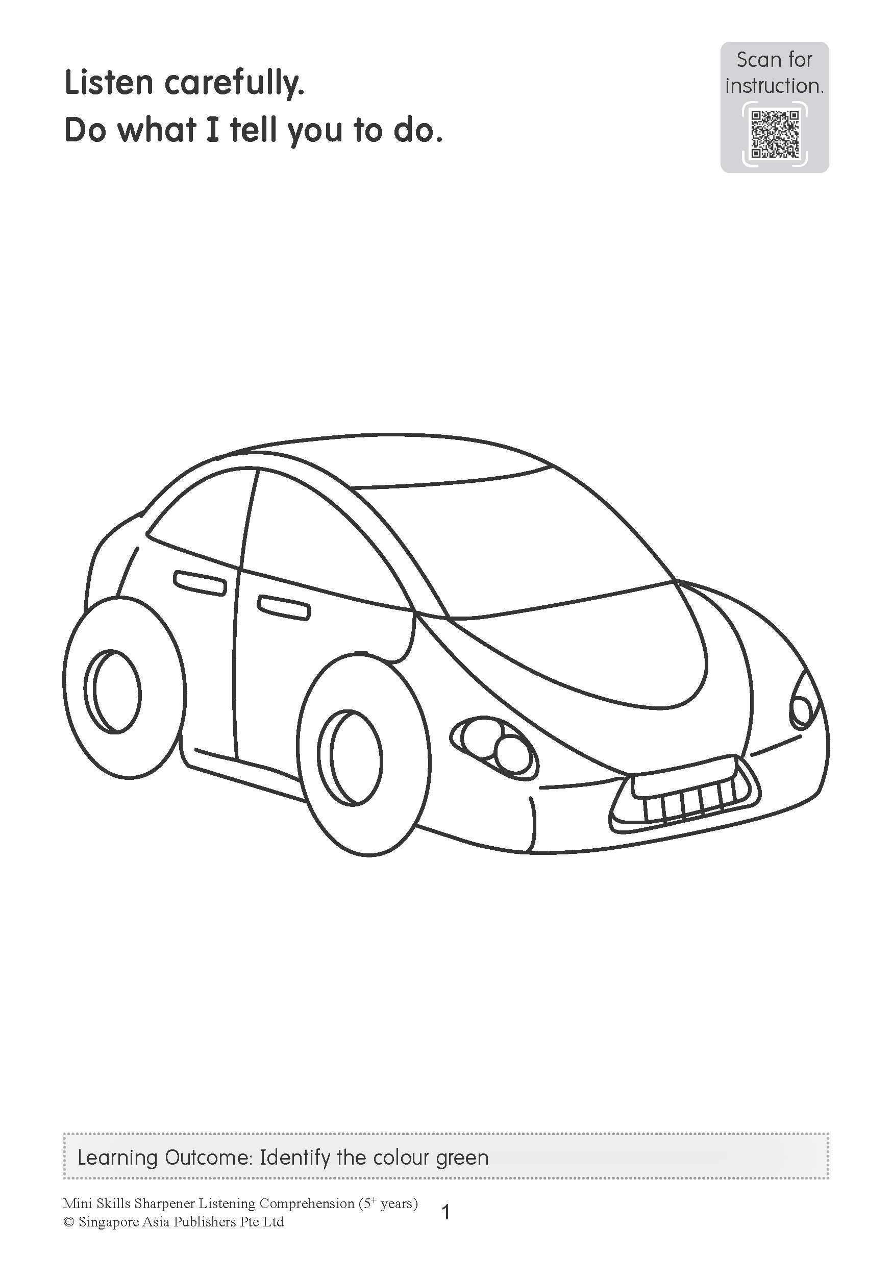 Mini Skills Sharpener LISTENING COMPREHENSION (5+ Years)