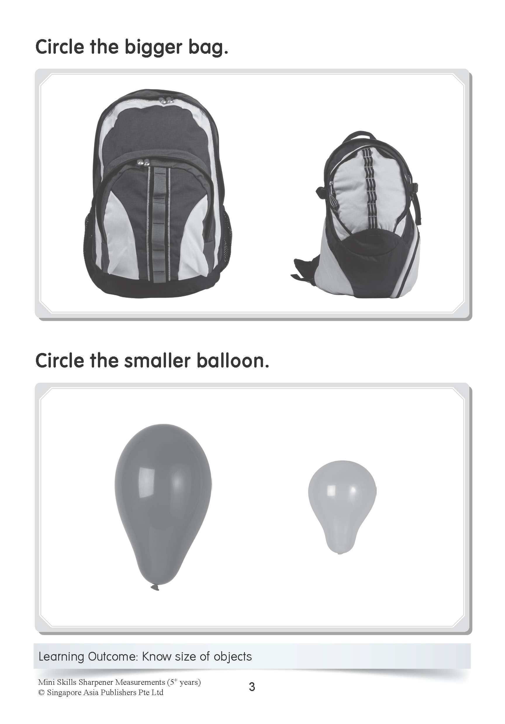 Mini Skills Sharpener MEASUREMENTS (5+ Years)