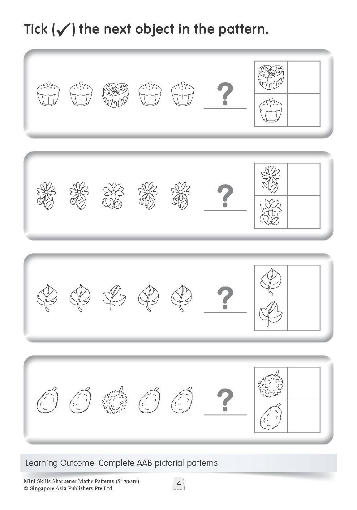 Mini Skills Sharpener MATHS PATTERNS (5+ Years)