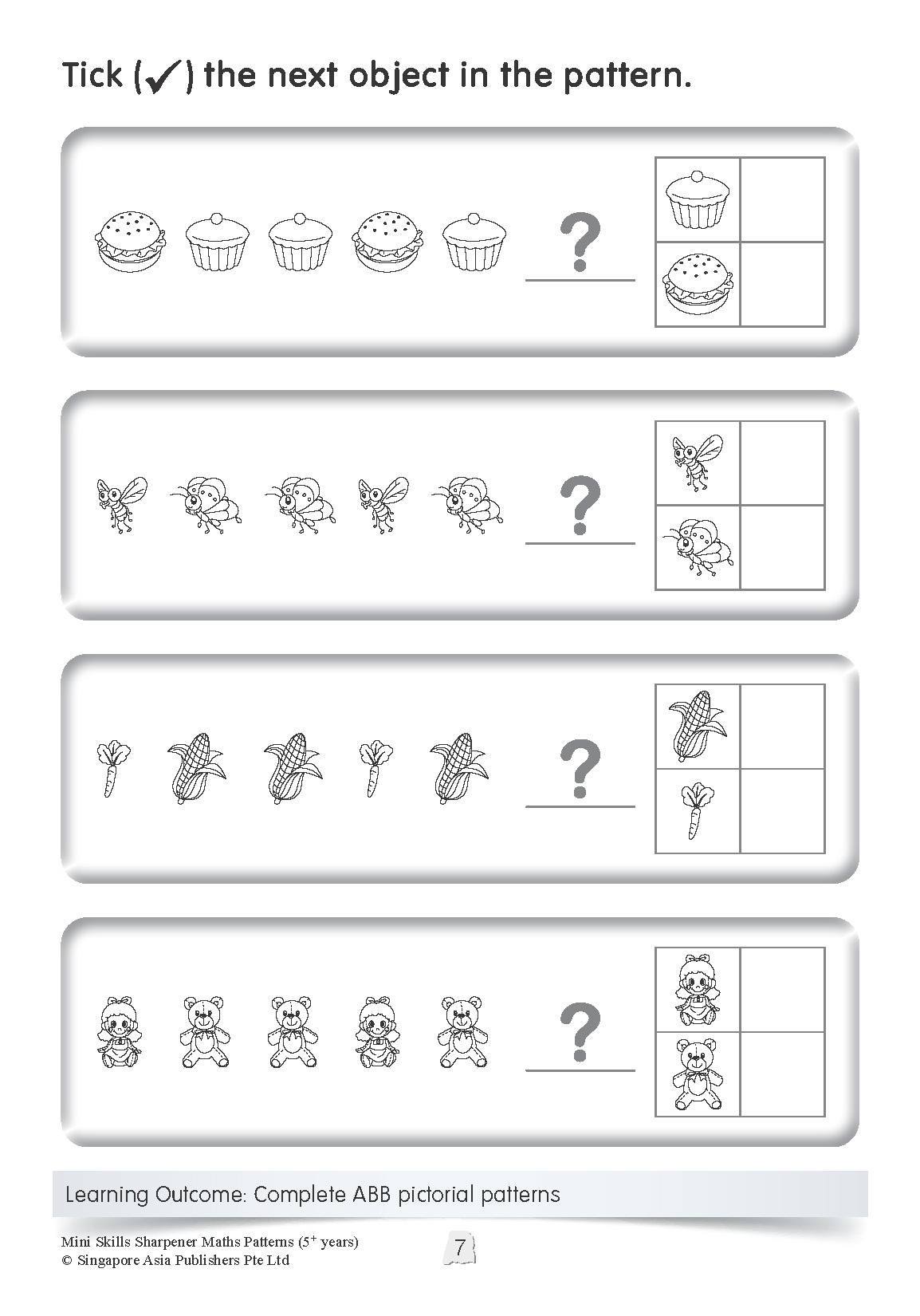 Mini Skills Sharpener MATHS PATTERNS (5+ Years)