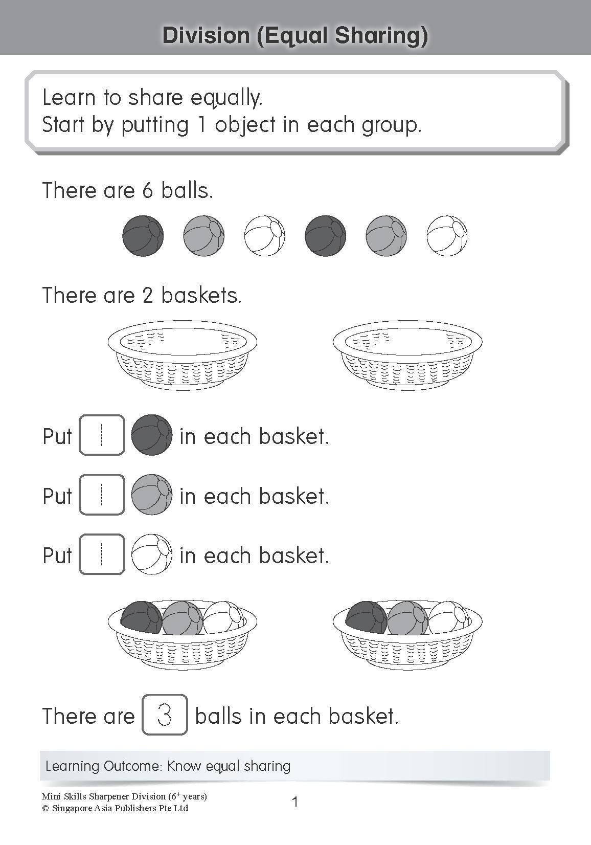 Mini Skills Sharpener DIVISION (6+ Years)