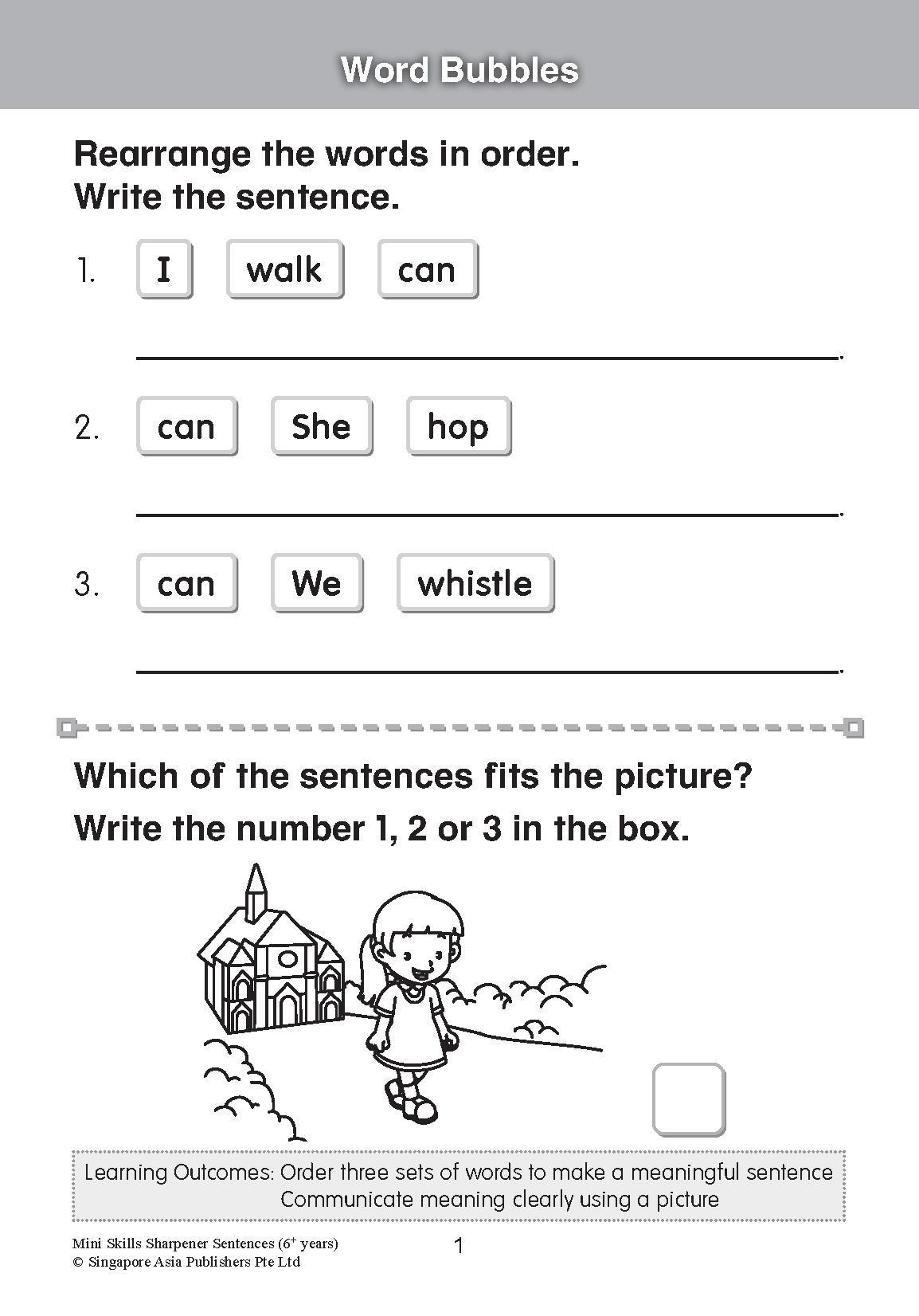 Mini Skills Sharpener SENTENCES (6+ Years)