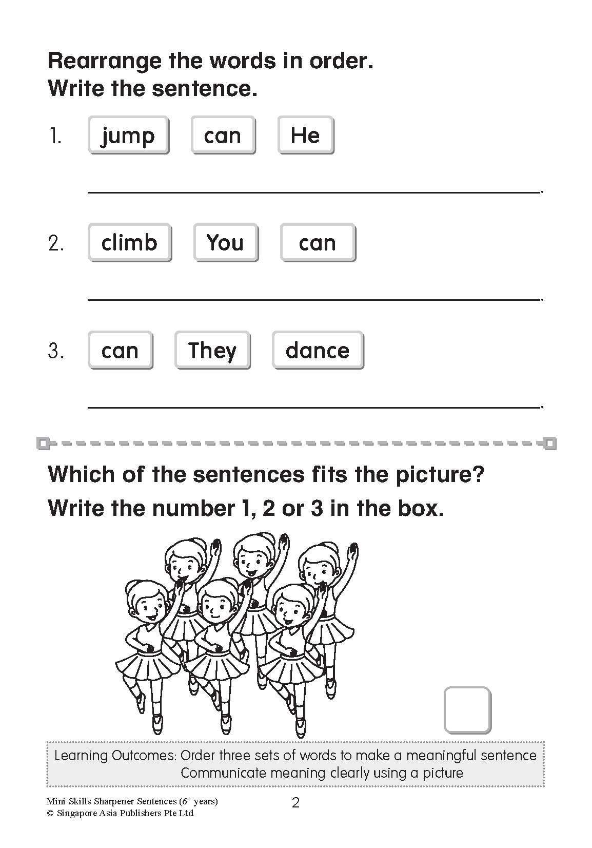 Mini Skills Sharpener SENTENCES (6+ Years)