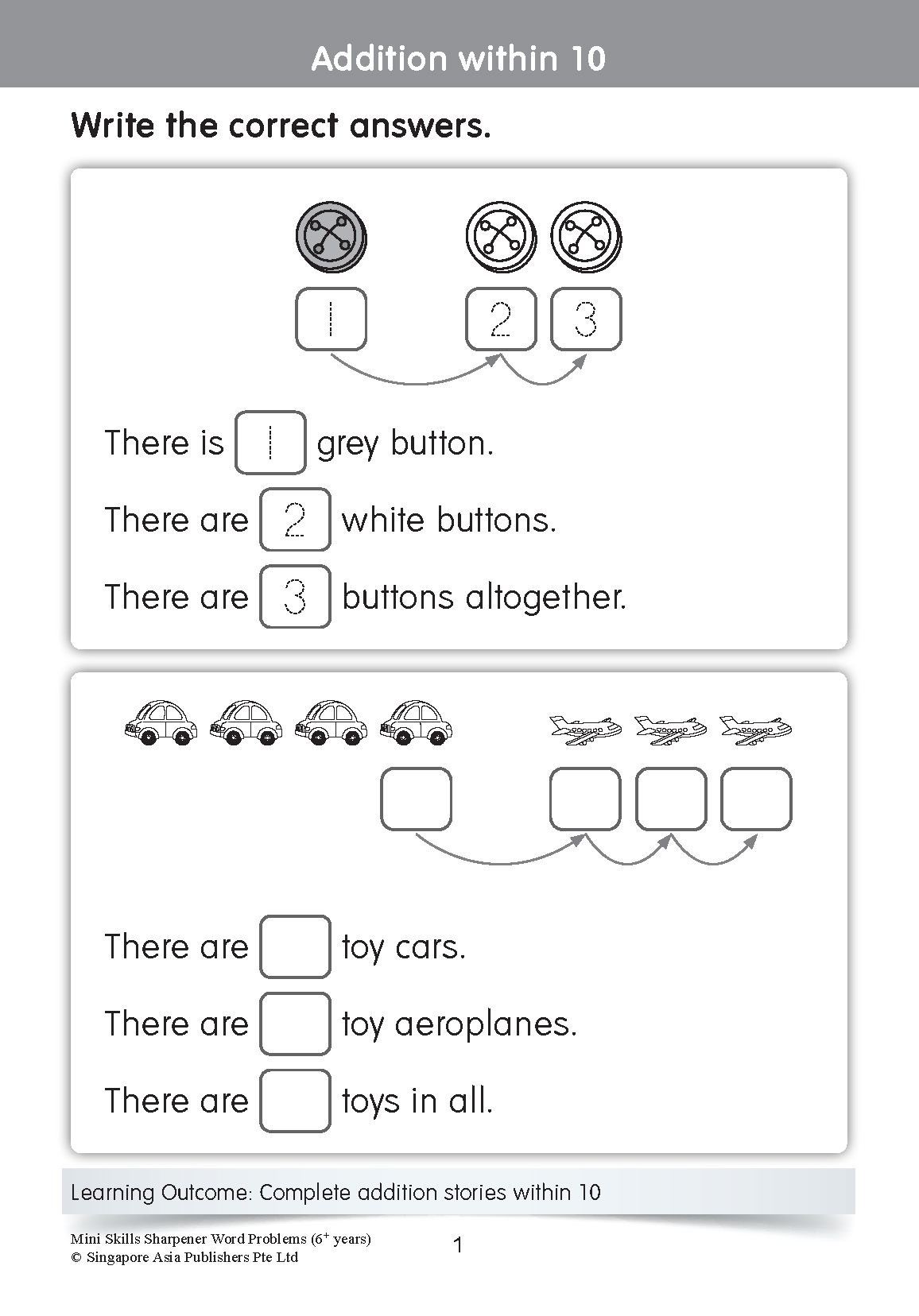 Mini Skills Sharpener WORD PROBLEMS (6+ Years)