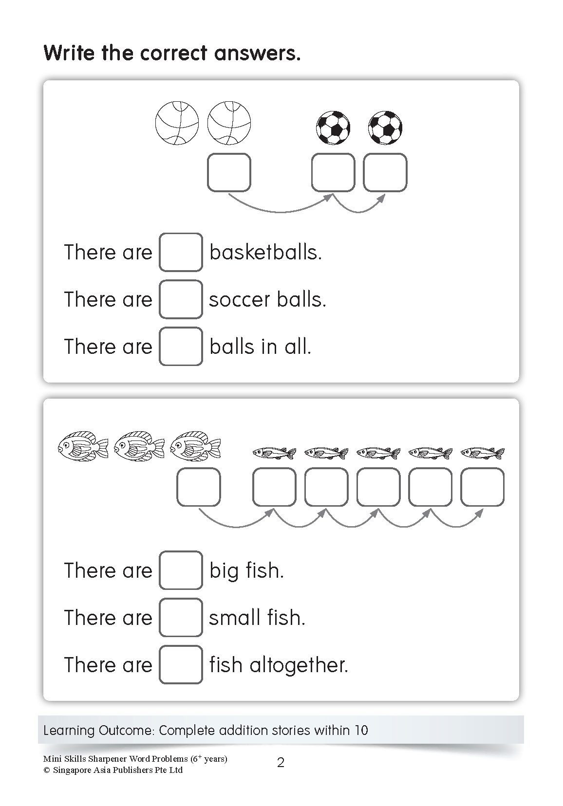 Mini Skills Sharpener WORD PROBLEMS (6+ Years)
