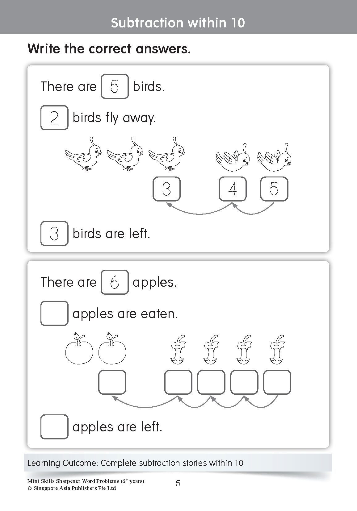 Mini Skills Sharpener WORD PROBLEMS (6+ Years)