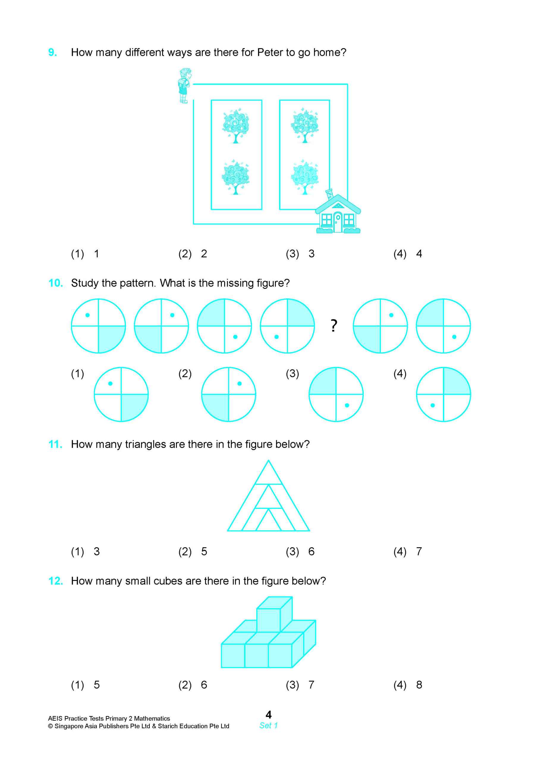 AEIS Practice Tests MATHEMATICS – Primary 2 (7 to 7+ Years)