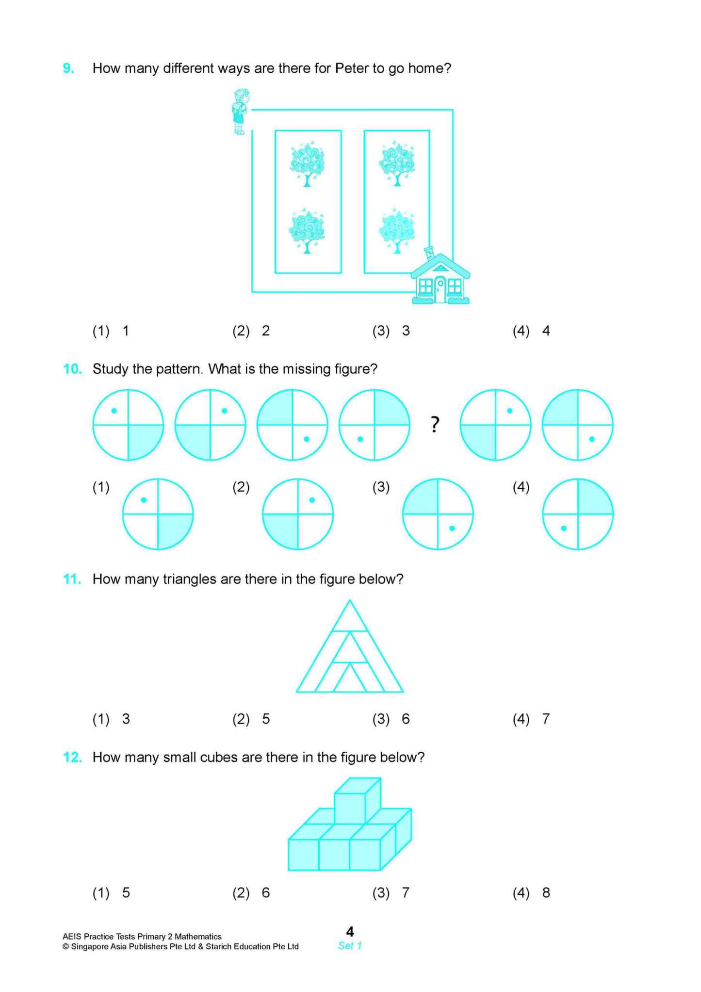 AEIS Practice Tests MATHEMATICS – Primary 2 (7 to 7+ Years)