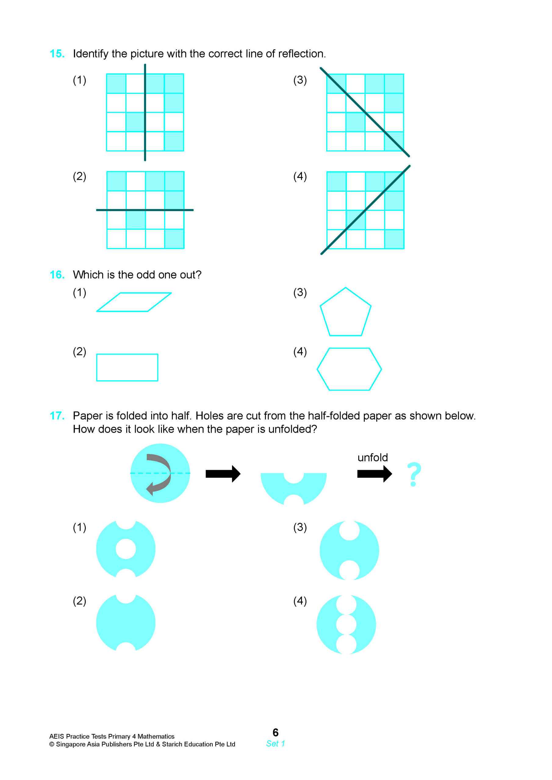 AEIS Practice Tests MATHEMATICS – Primary 4 (9 to 9+ Years)