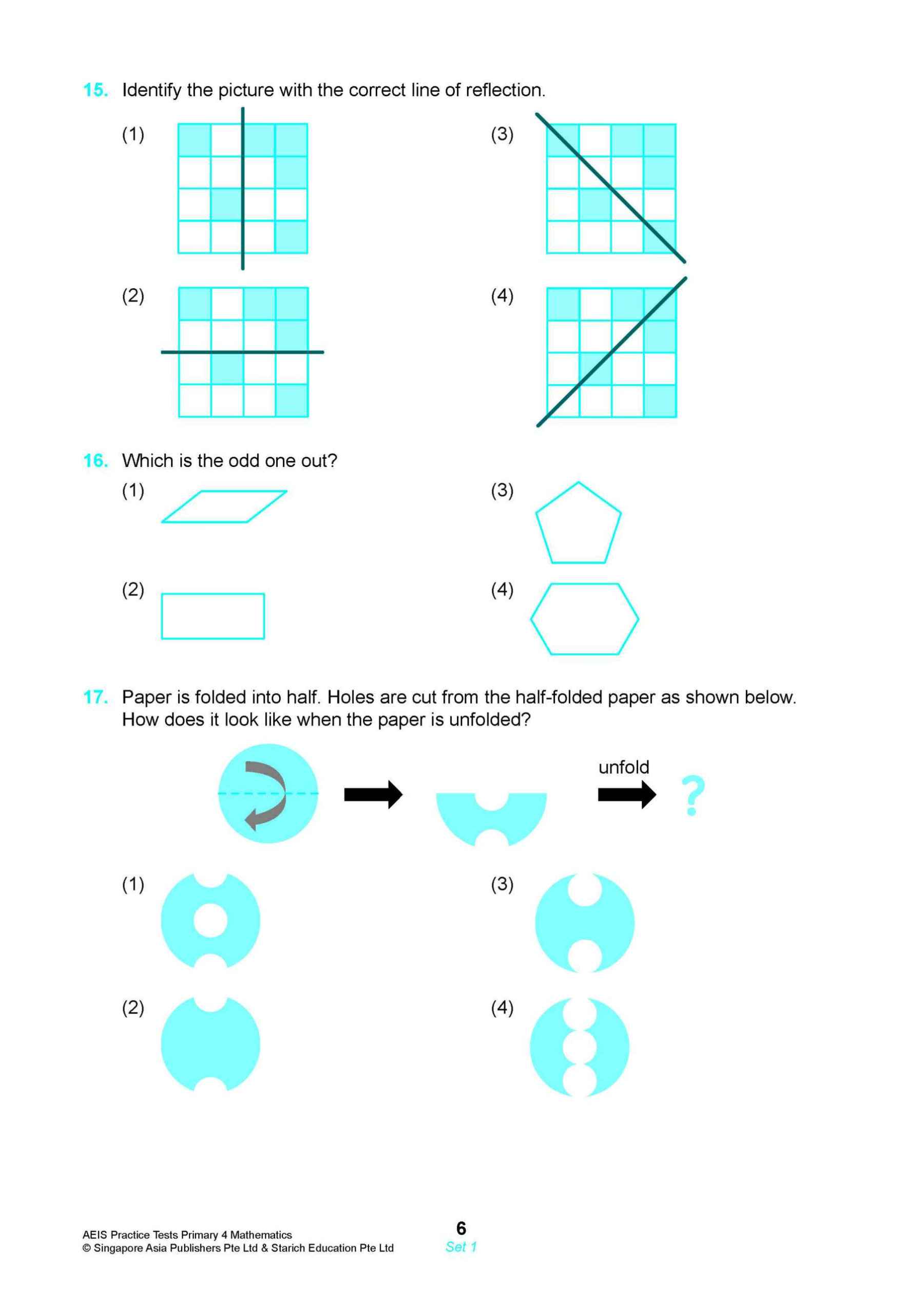 AEIS Practice Tests MATHEMATICS – Primary 4 (9 to 9+ Years)