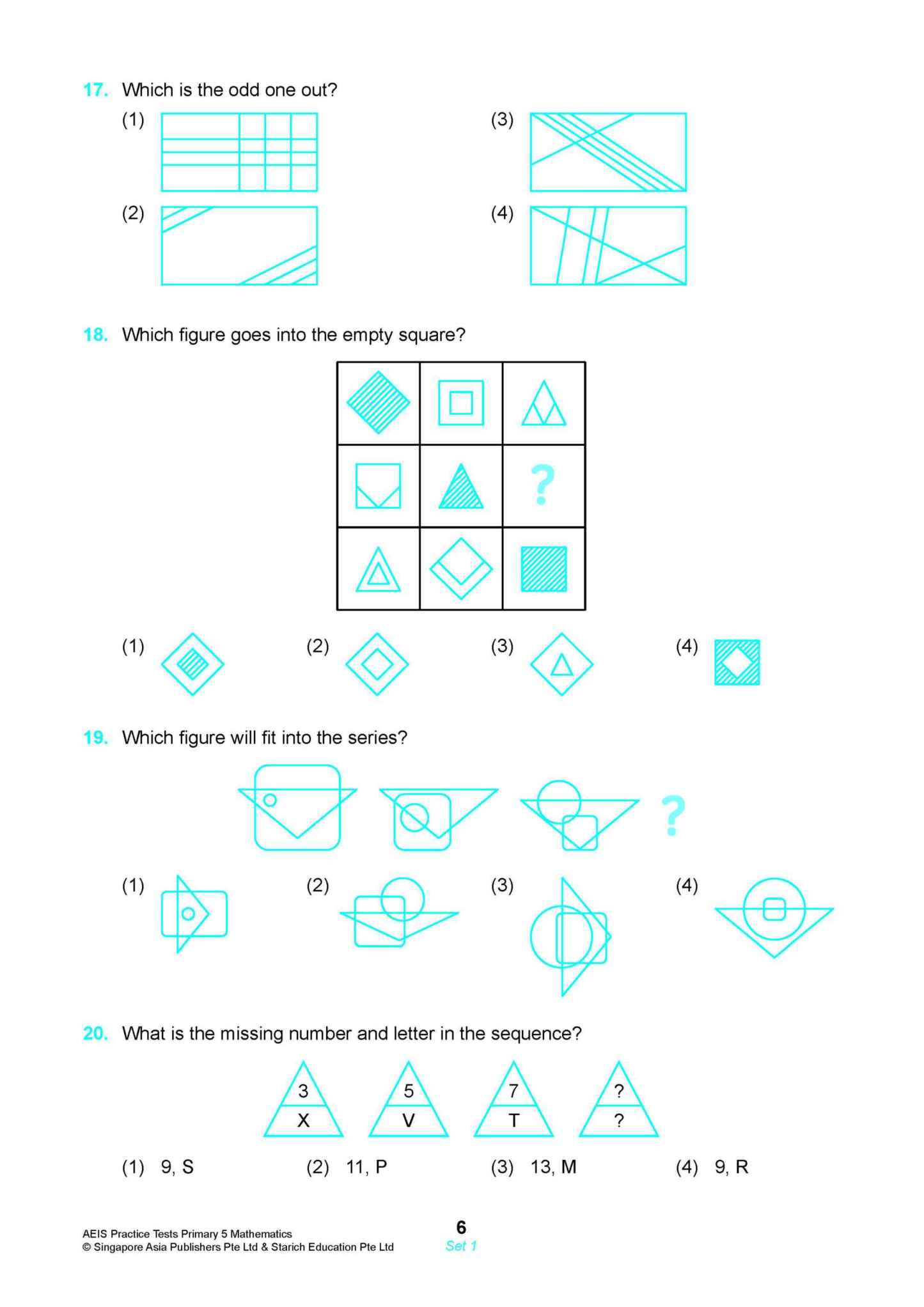 AEIS Practice Tests MATHEMATICS – Primary 5 (10 to 12+ Years)