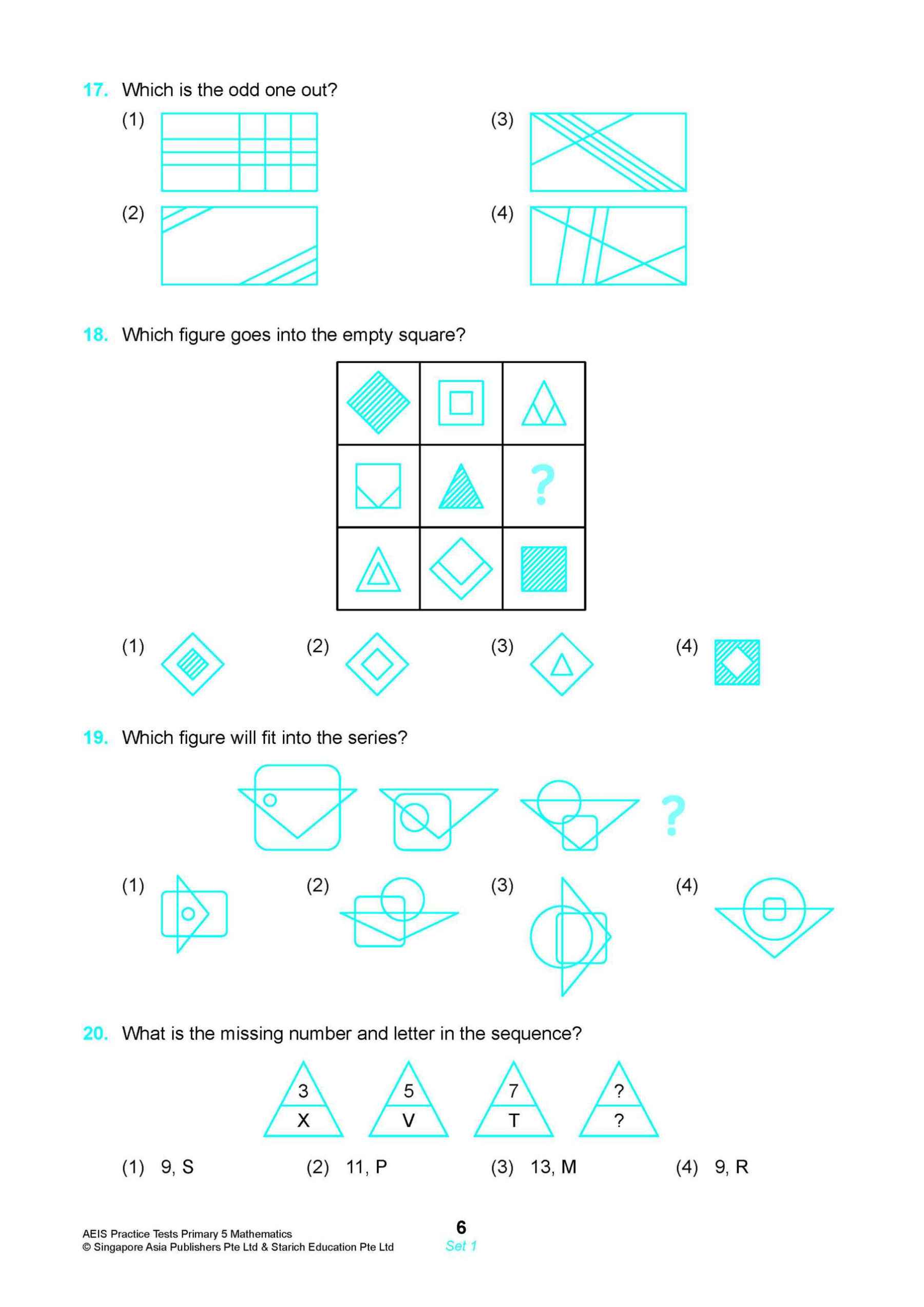 AEIS Practice Tests MATHEMATICS – Primary 5 (10 to 12+ Years)