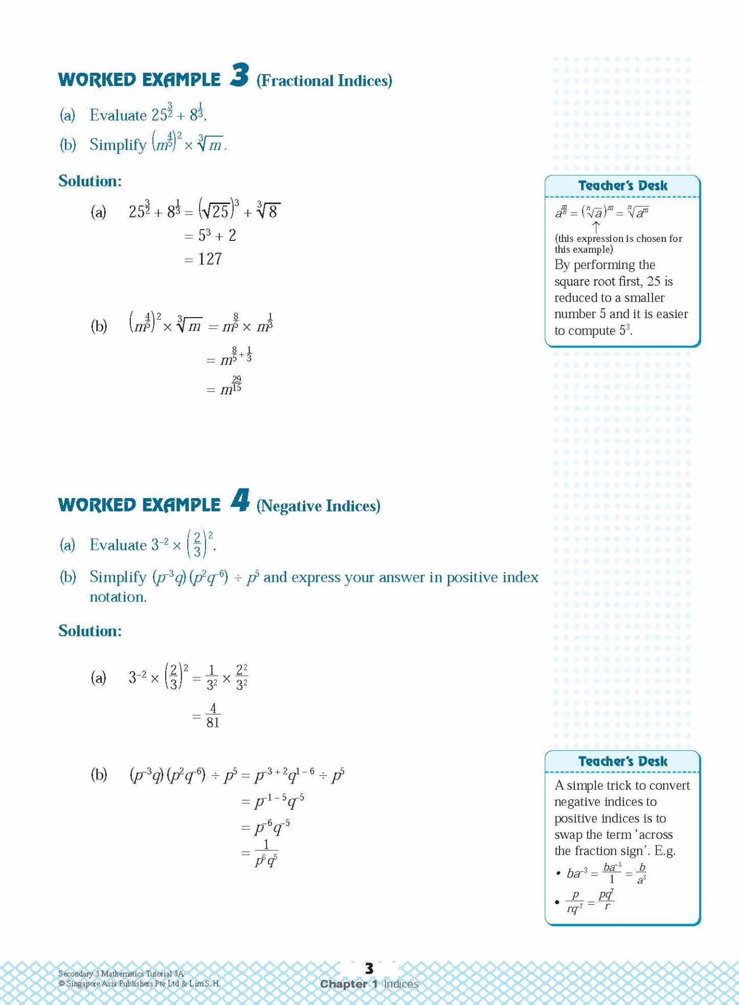 Secondary 3 Mathematics Tutorial 3A [G3]