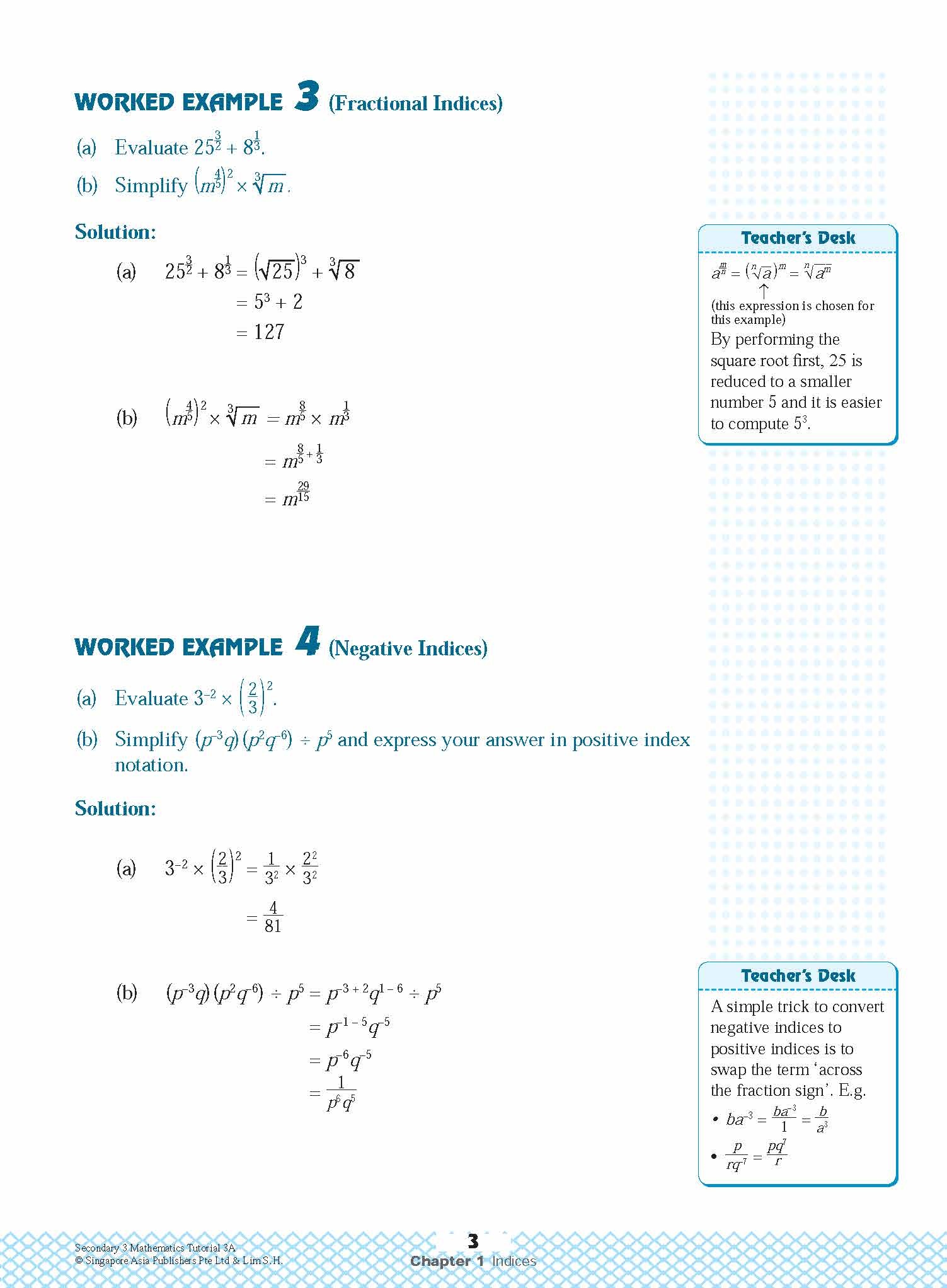 Secondary 3 Mathematics Tutorial 3A [G3]