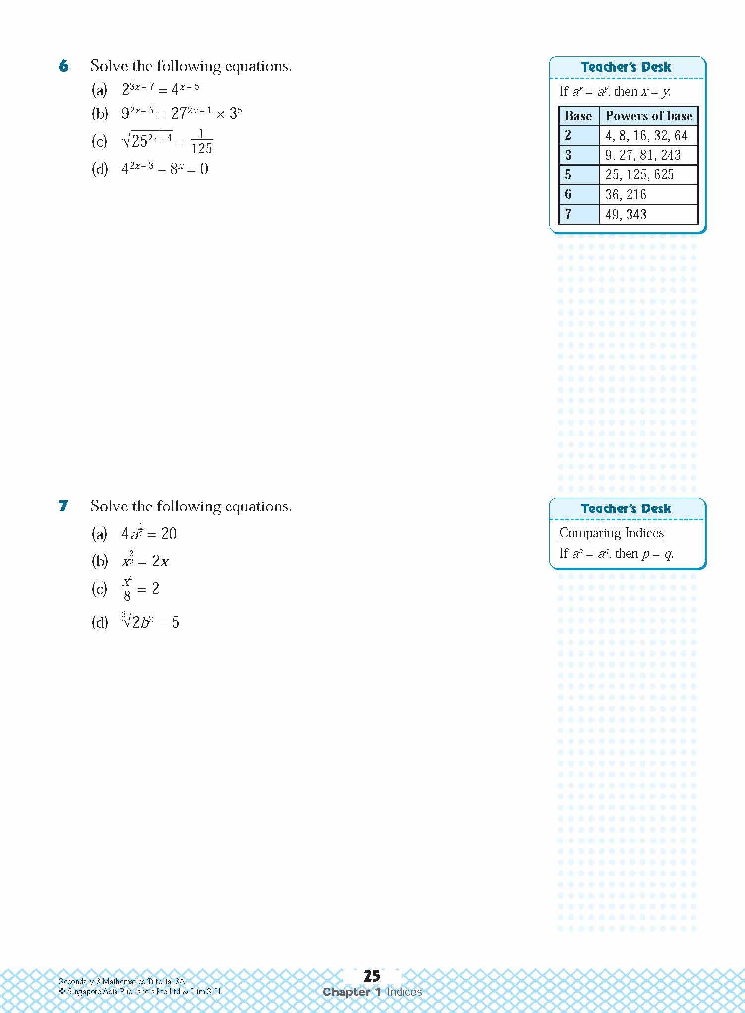 Secondary 3 Mathematics Tutorial 3A [G3]
