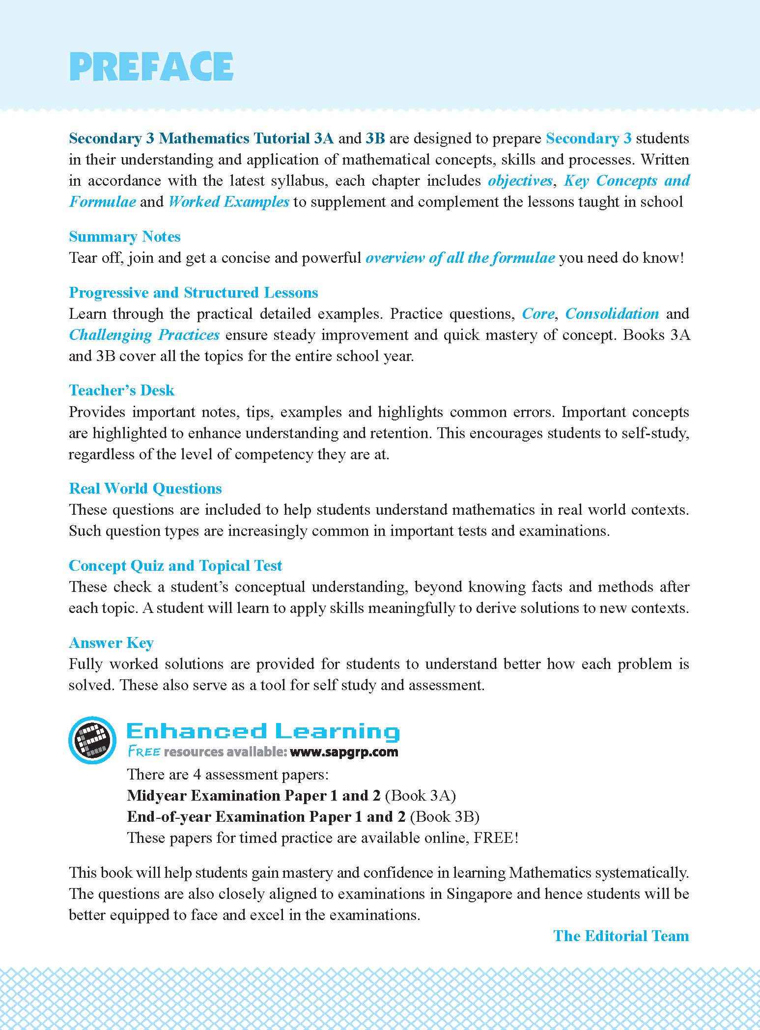 Secondary 3 Mathematics Tutorial 3B [G3]