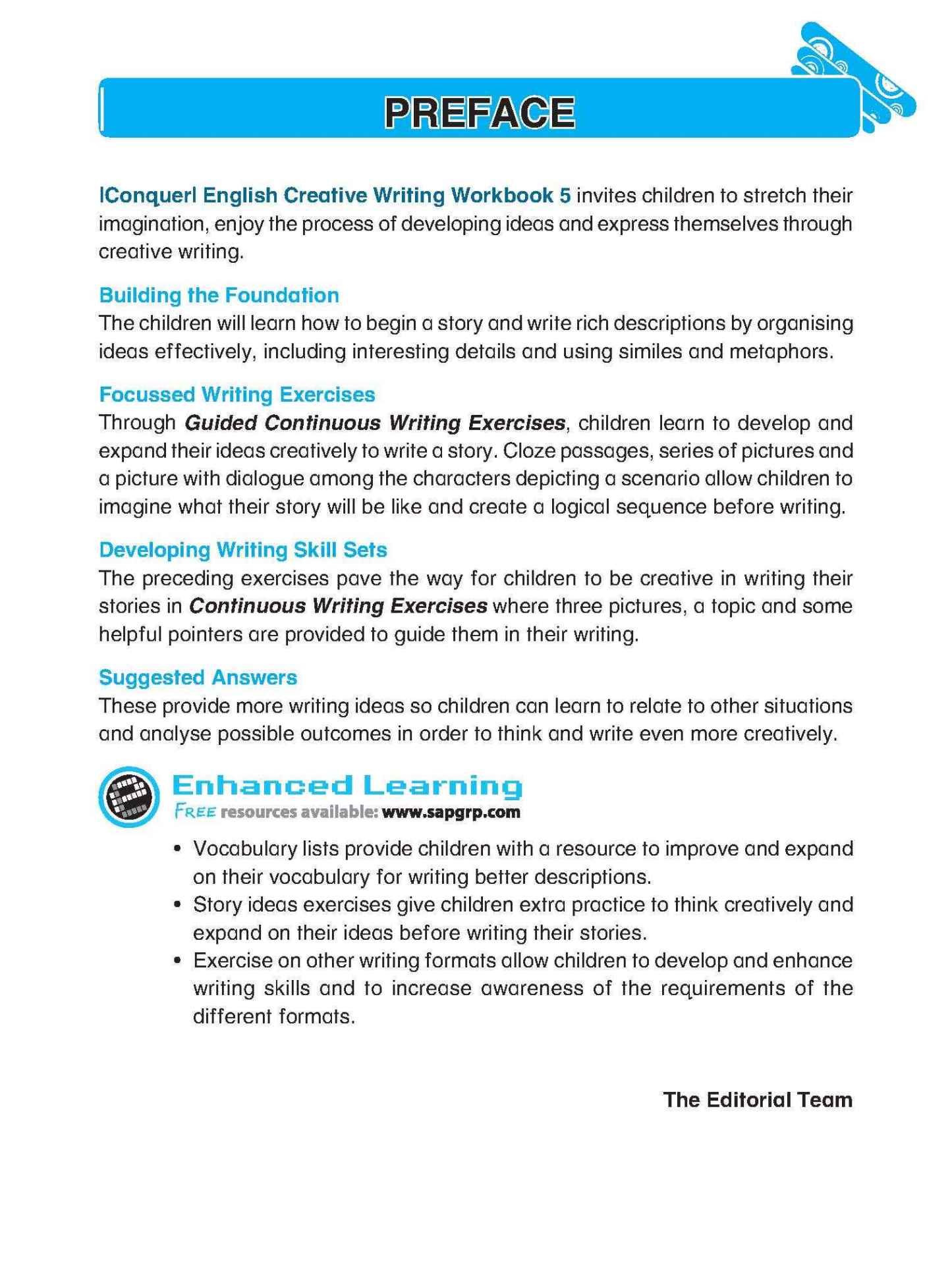Conquer English Creative Writing For Primary Levels Workbook 5
