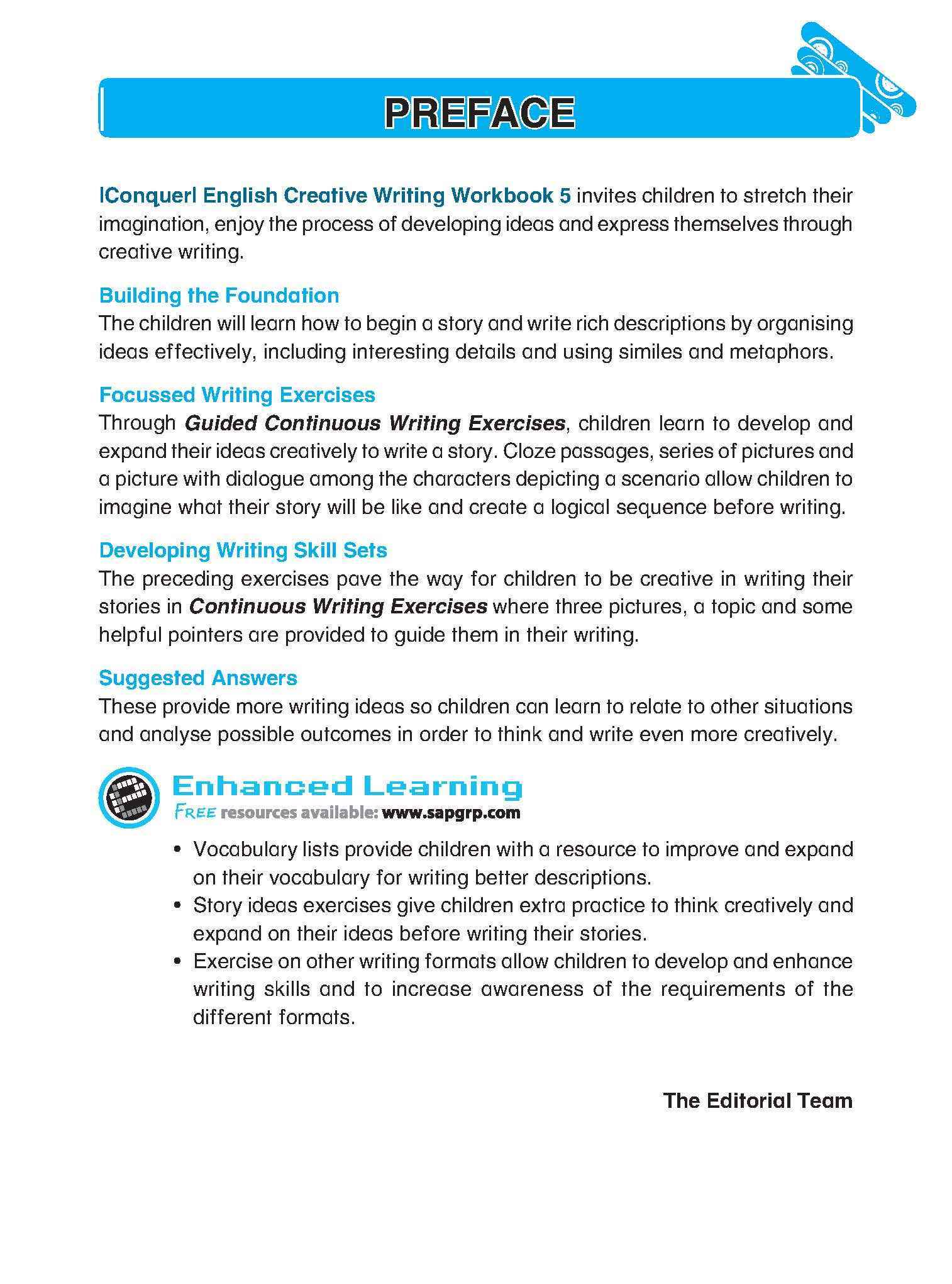 Conquer English Creative Writing For Primary Levels Workbook 5