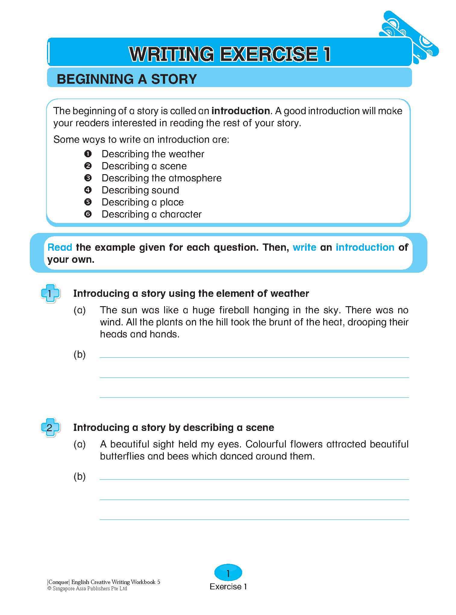 Conquer English Creative Writing For Primary Levels Workbook 5