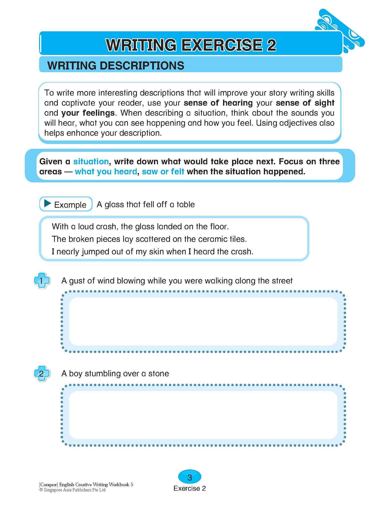 Conquer English Creative Writing For Primary Levels Workbook 5