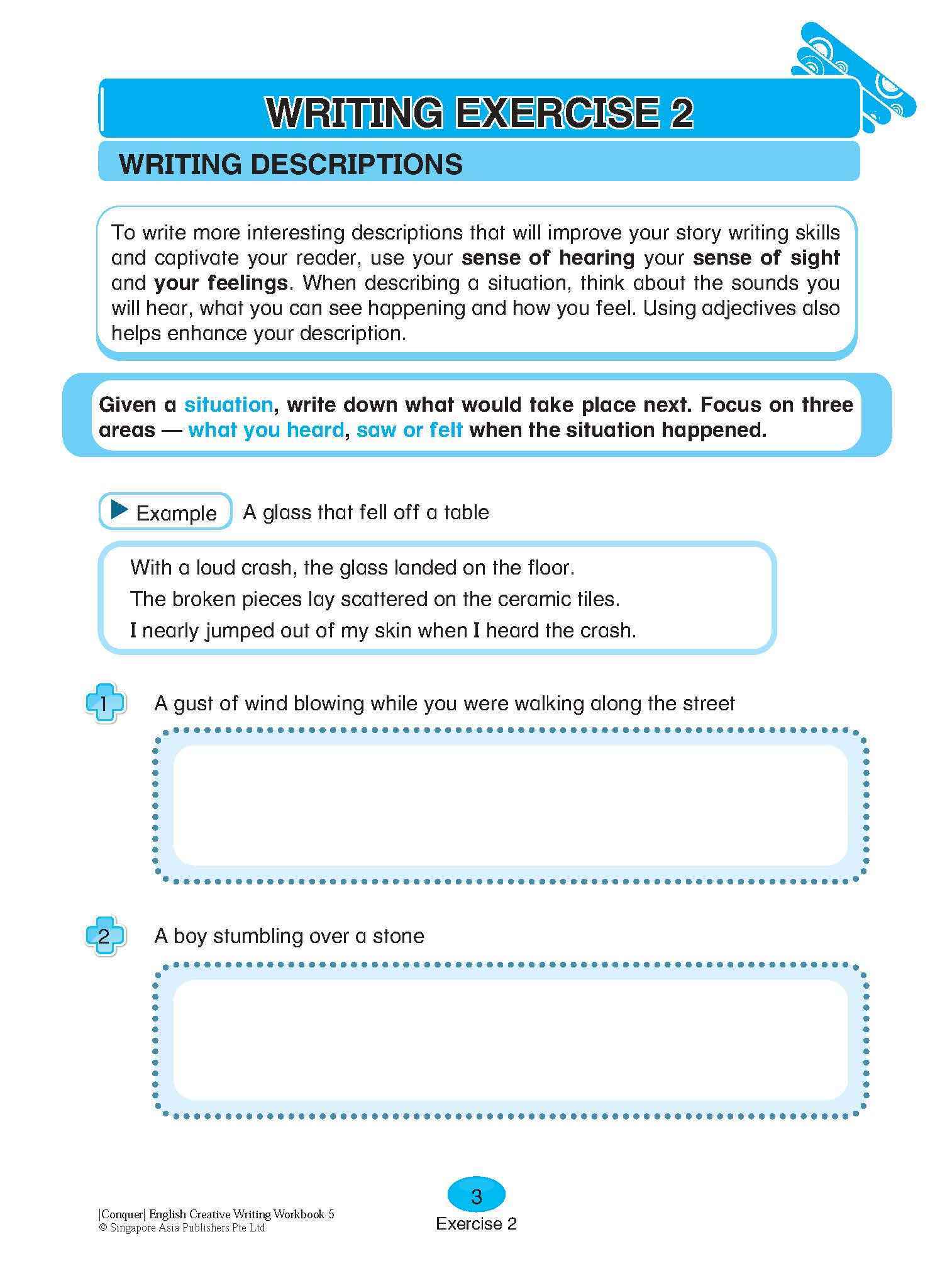 Conquer English Creative Writing For Primary Levels Workbook 5